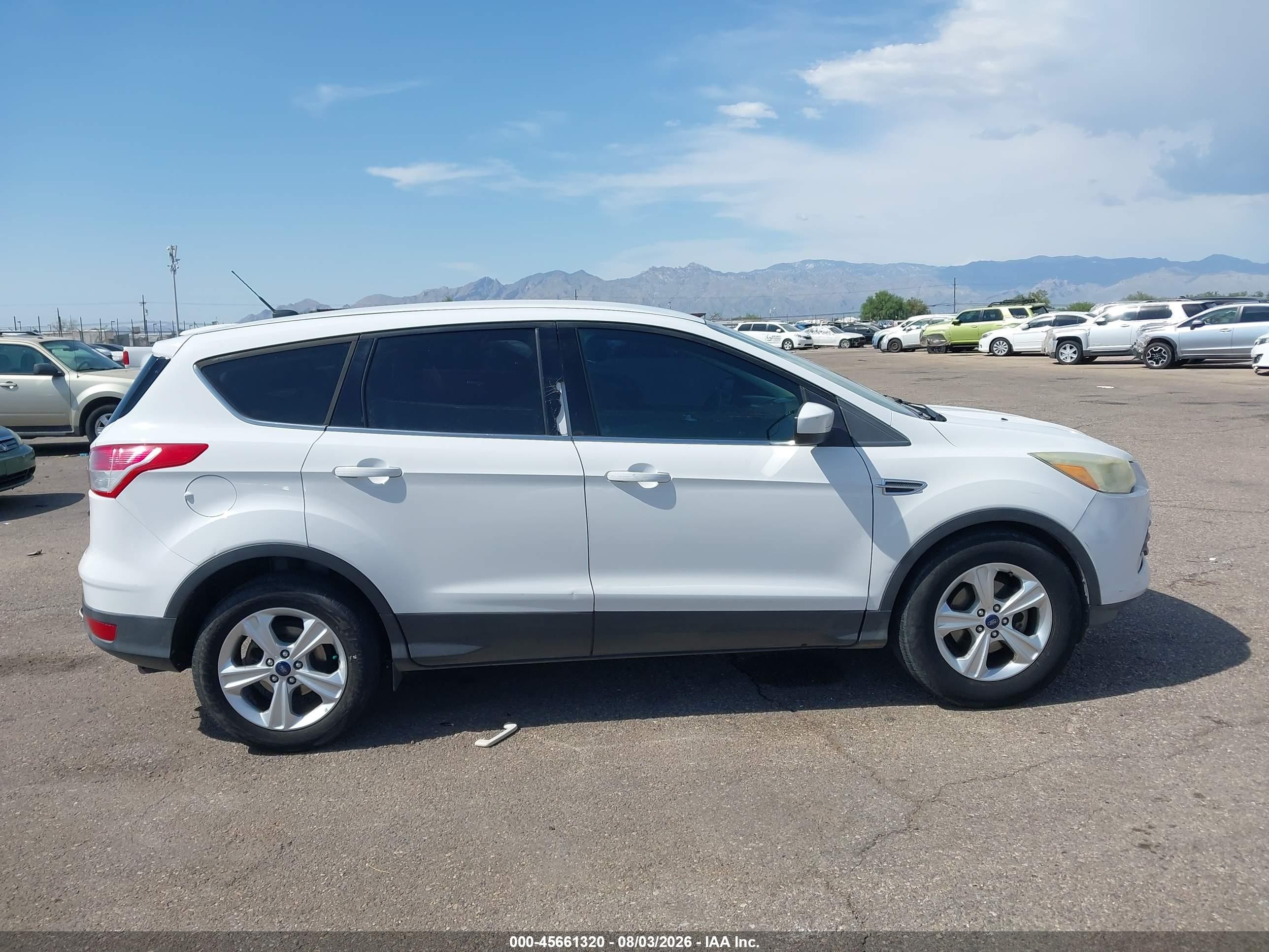 2013 Ford Escape Se Белый vin: 1FMCU0GXXDUD23695