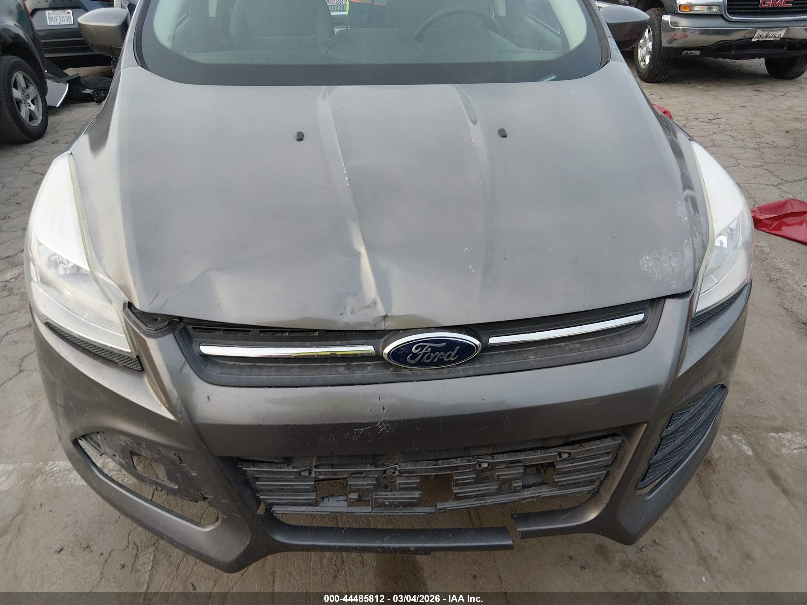 2013 Ford Escape Se Gray vin: 1FMCU0GXXDUD24734