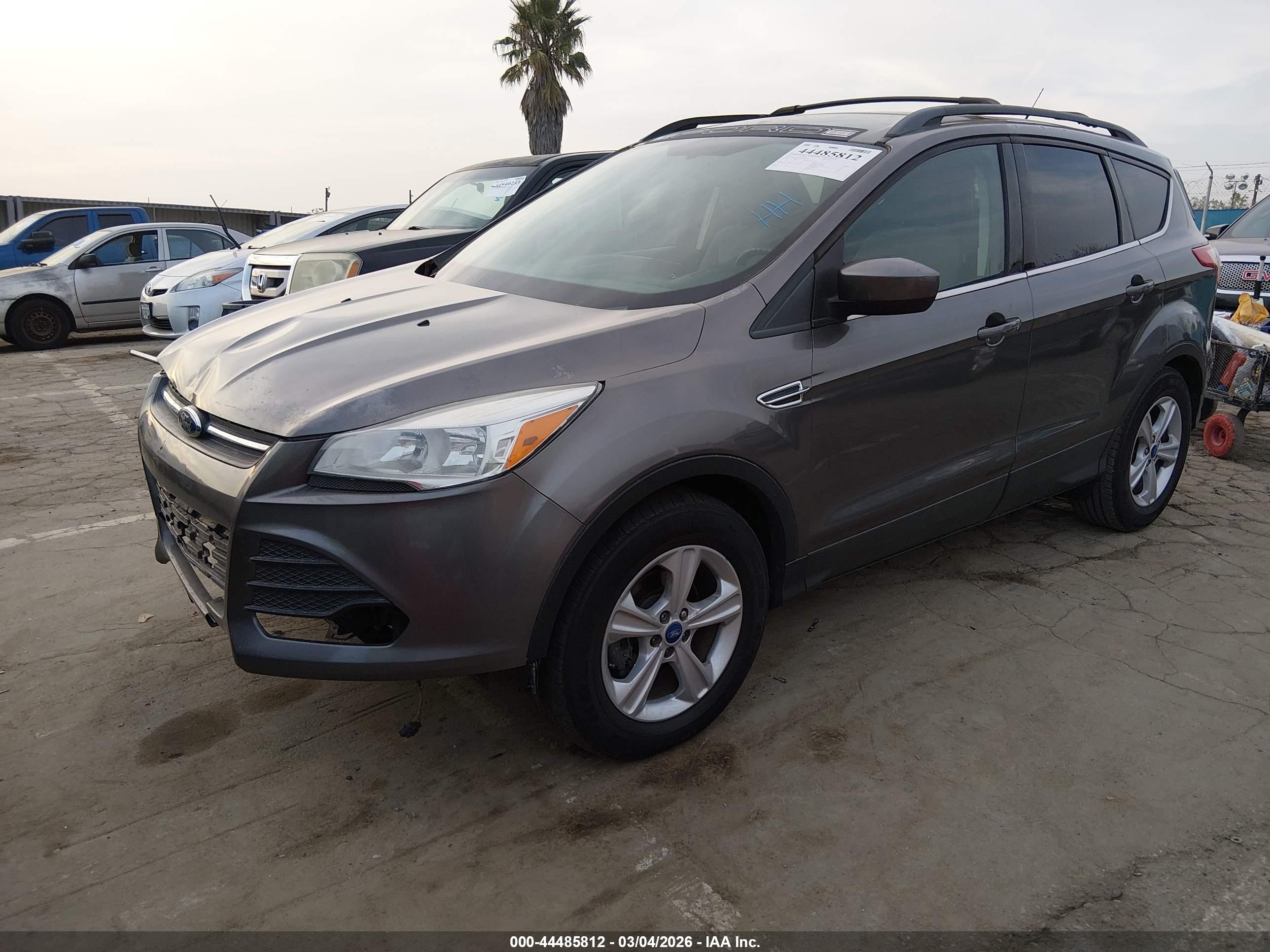 2013 Ford Escape Se Gray vin: 1FMCU0GXXDUD24734