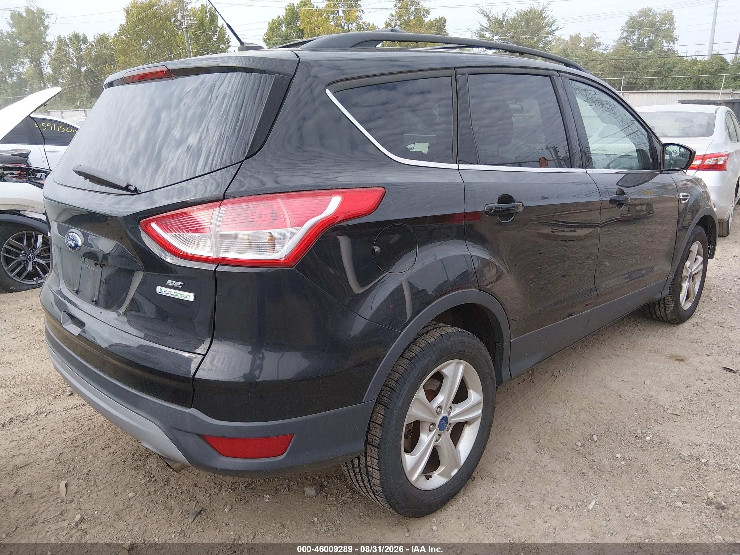 2013 Ford Escape Se Черный vin: 1FMCU0GXXDUD37015