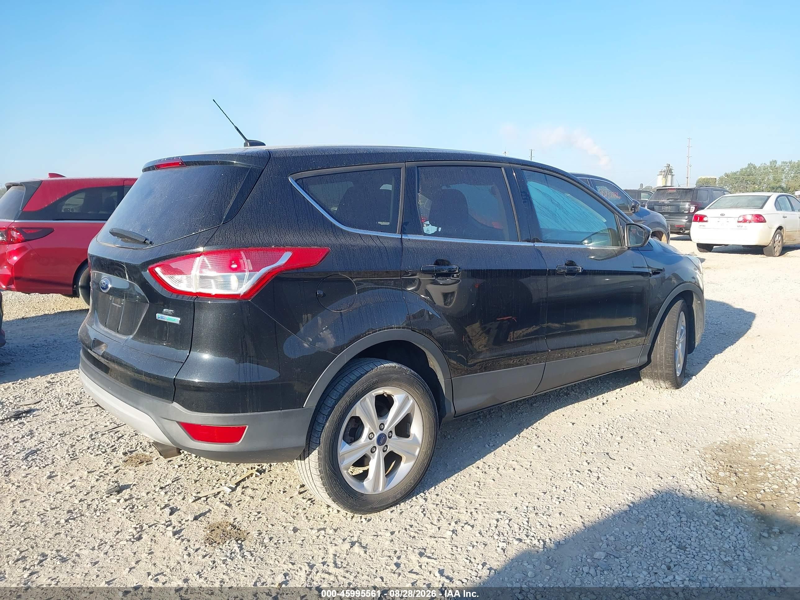 2013 Ford Escape Se Black vin: 1FMCU0GXXDUD62545