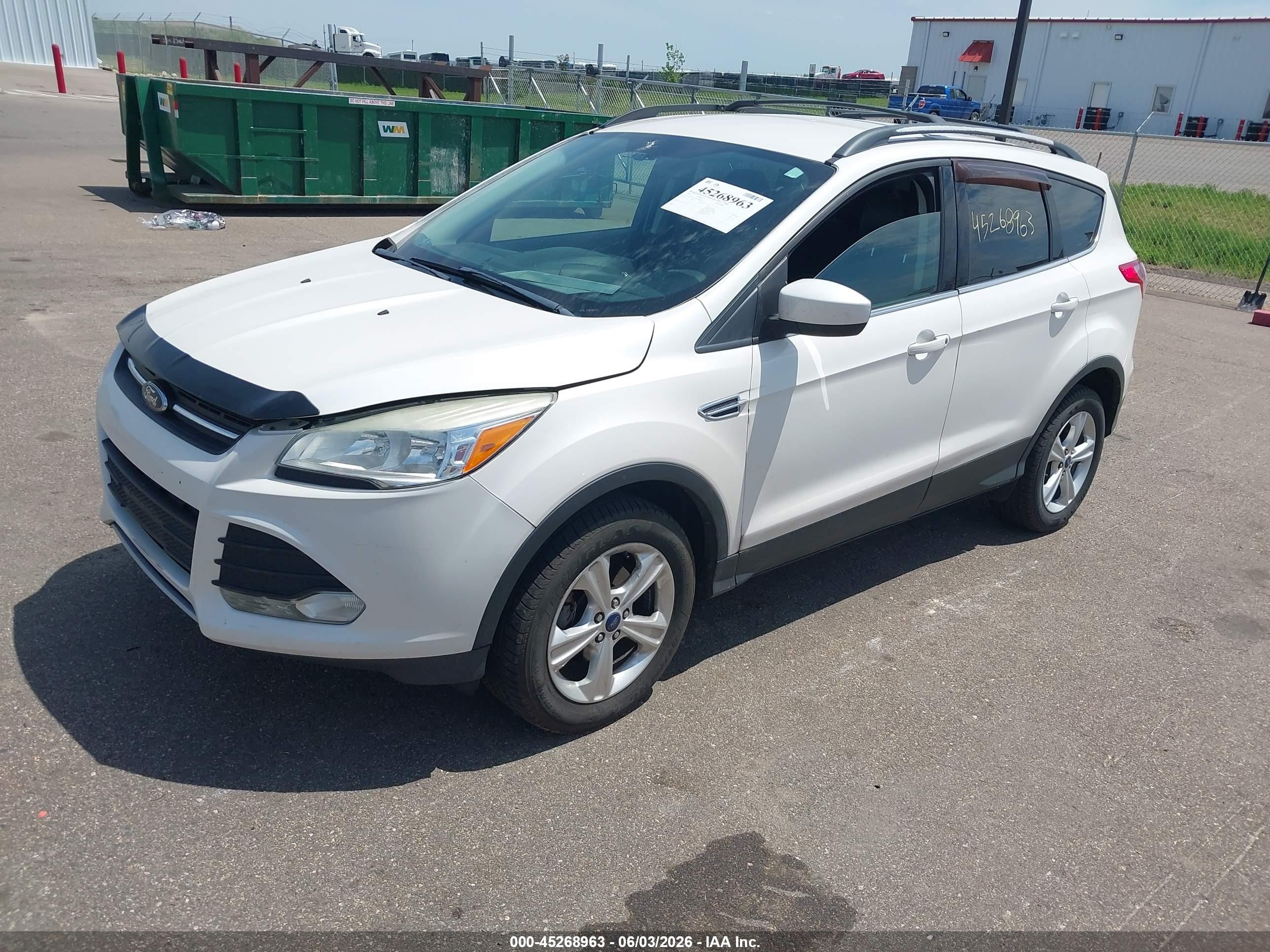 2013 Ford Escape Se Белый vin: 1FMCU0GXXDUD89731