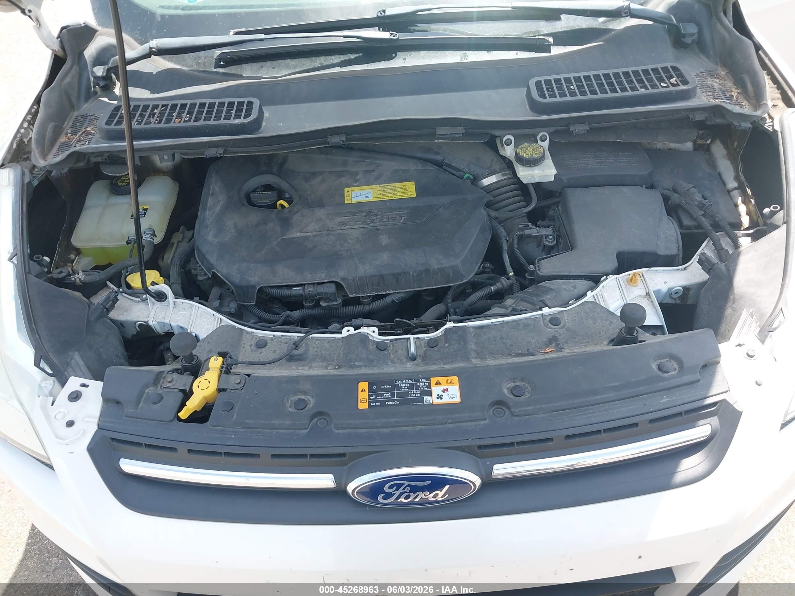 2013 Ford Escape Se Белый vin: 1FMCU0GXXDUD89731