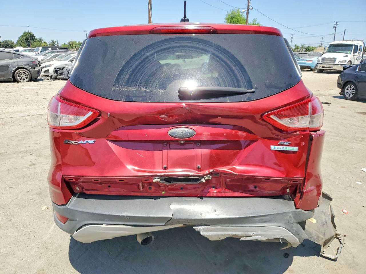 2014 Ford Escape Se Red vin: 1FMCU0GXXEUA07022