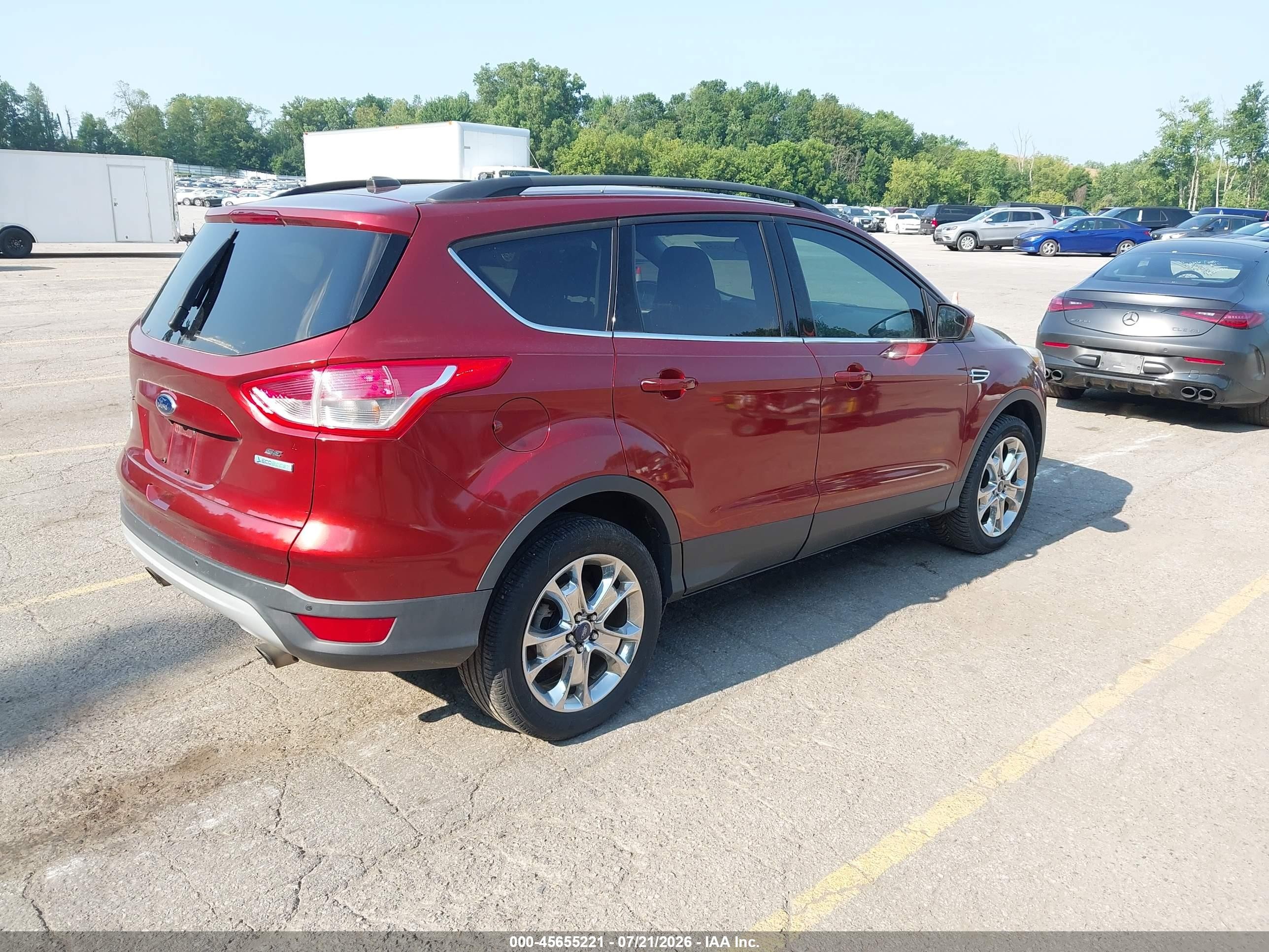 2014 Ford Escape Se Red vin: 1FMCU0GXXEUA21759