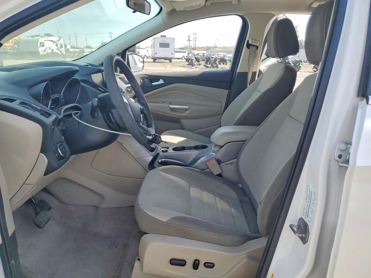 2014 Ford Escape Se White vin: 1FMCU0GXXEUA22166