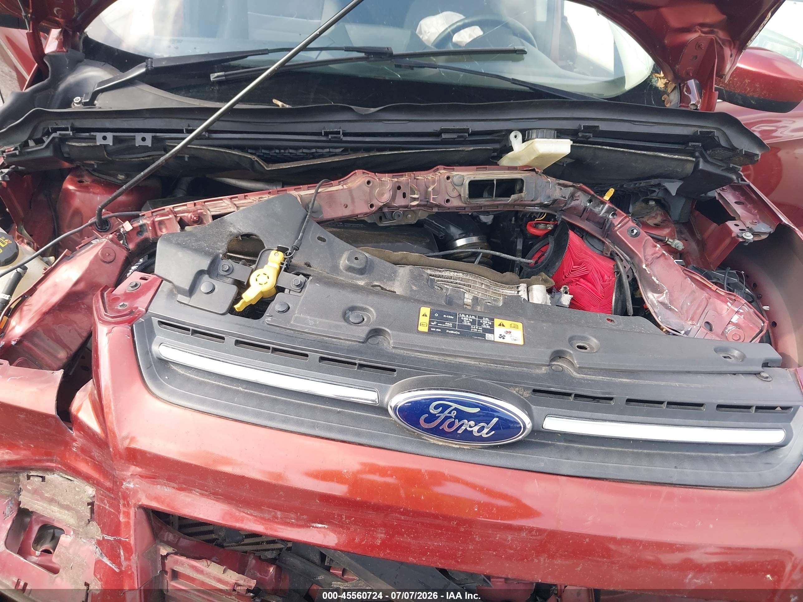 2014 Ford Escape Se Red vin: 1FMCU0GXXEUA58553