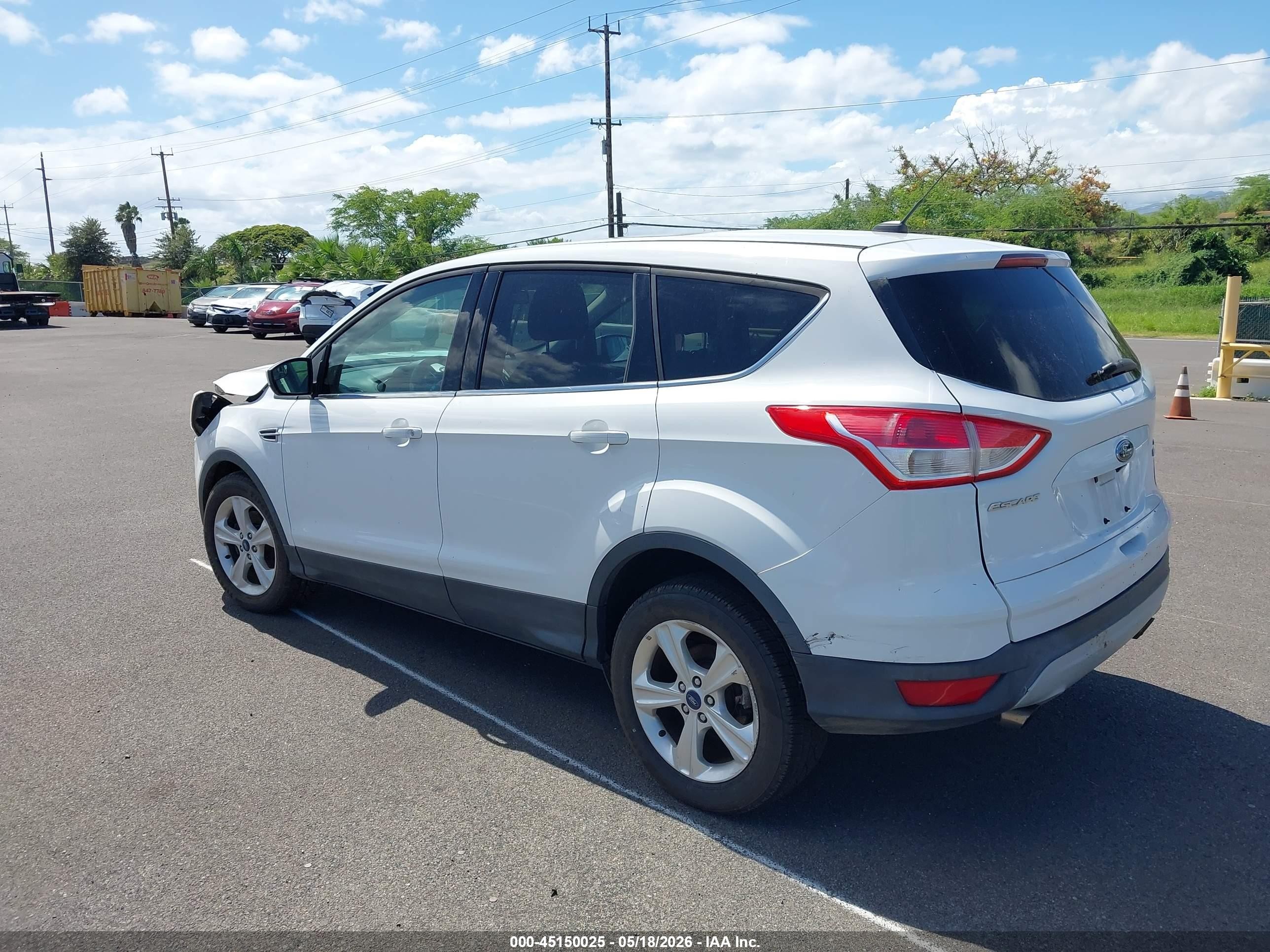 2014 Ford Escape Se Белый vin: 1FMCU0GXXEUA78298
