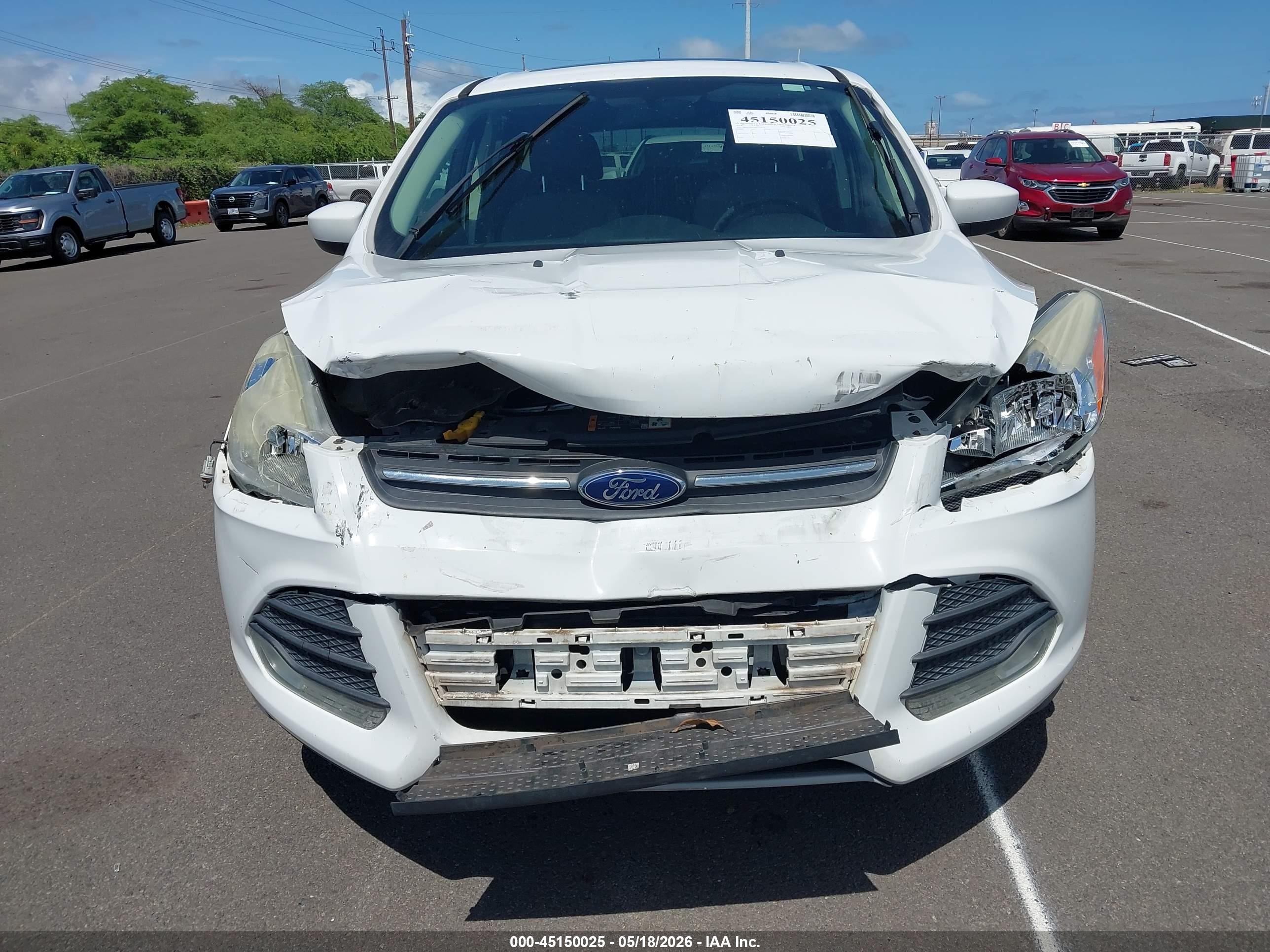 2014 Ford Escape Se Белый vin: 1FMCU0GXXEUA78298