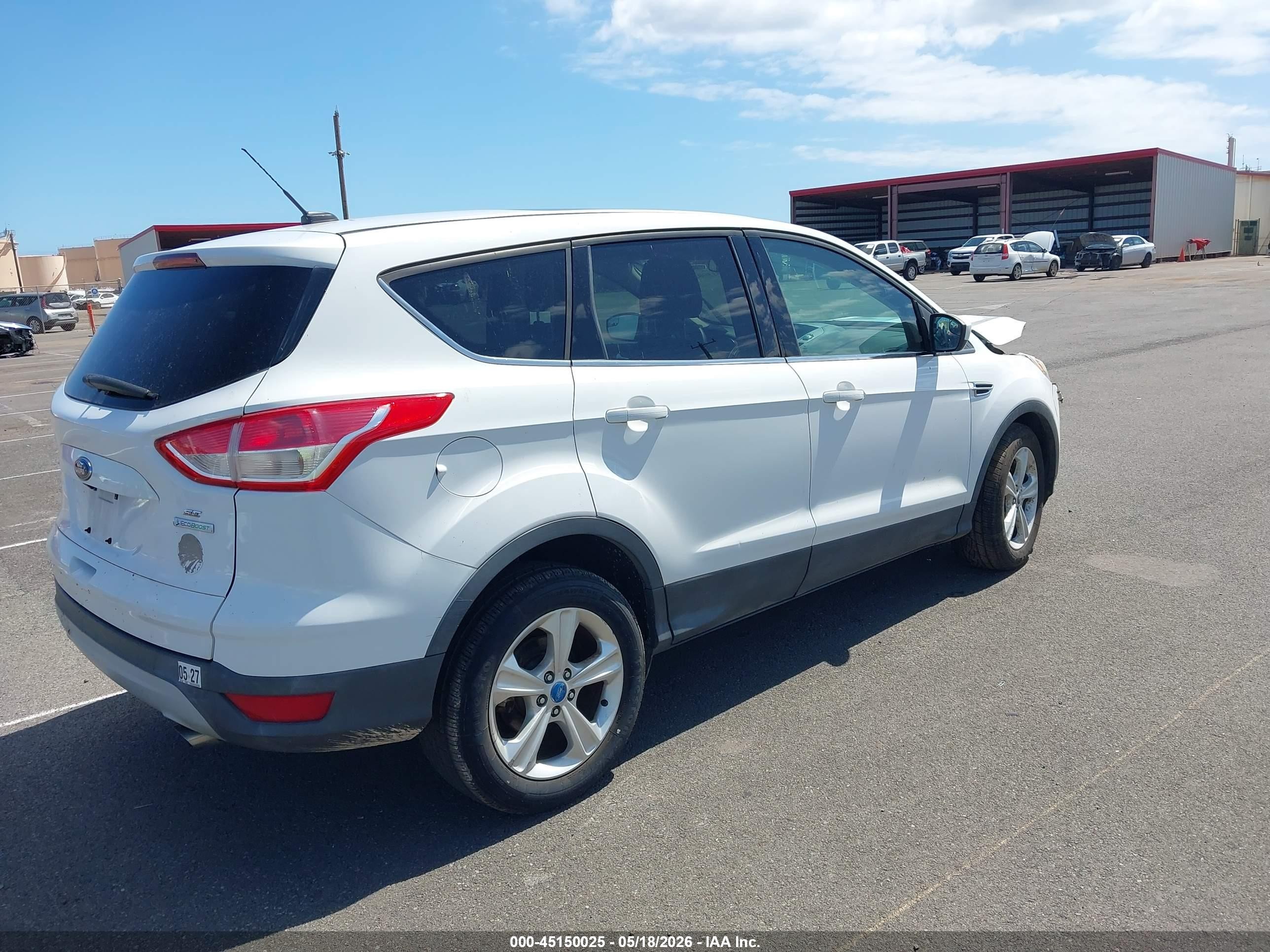 2014 Ford Escape Se Белый vin: 1FMCU0GXXEUA78298