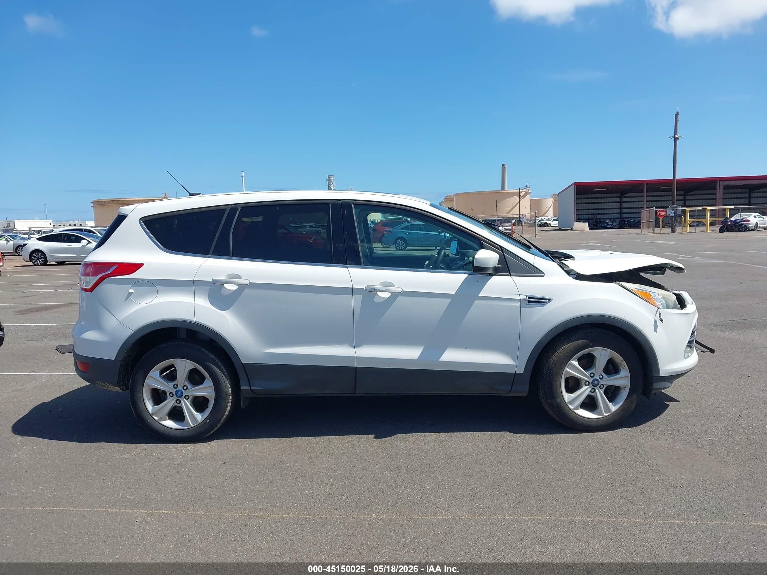2014 Ford Escape Se Белый vin: 1FMCU0GXXEUA78298