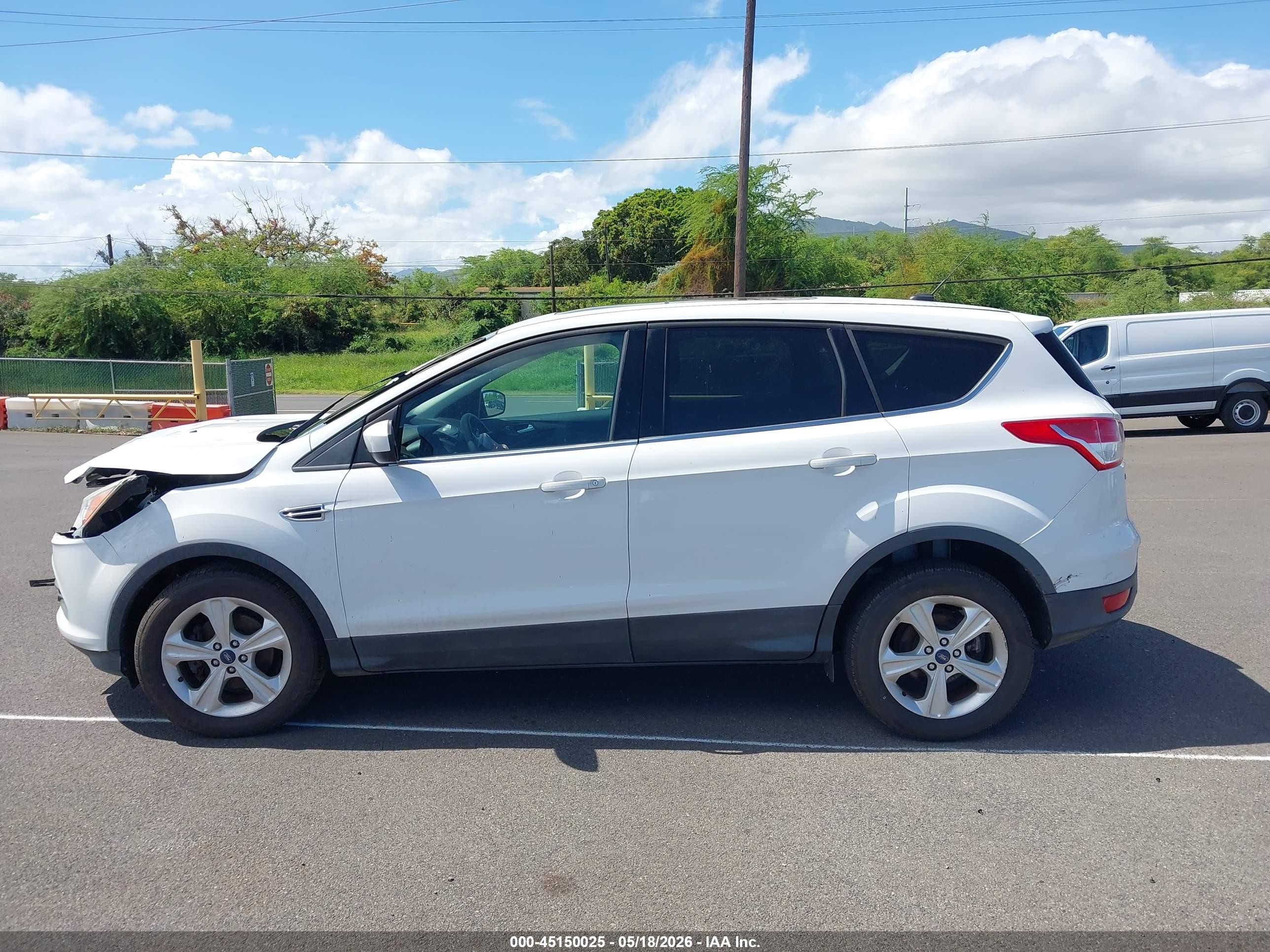 2014 Ford Escape Se Белый vin: 1FMCU0GXXEUA78298