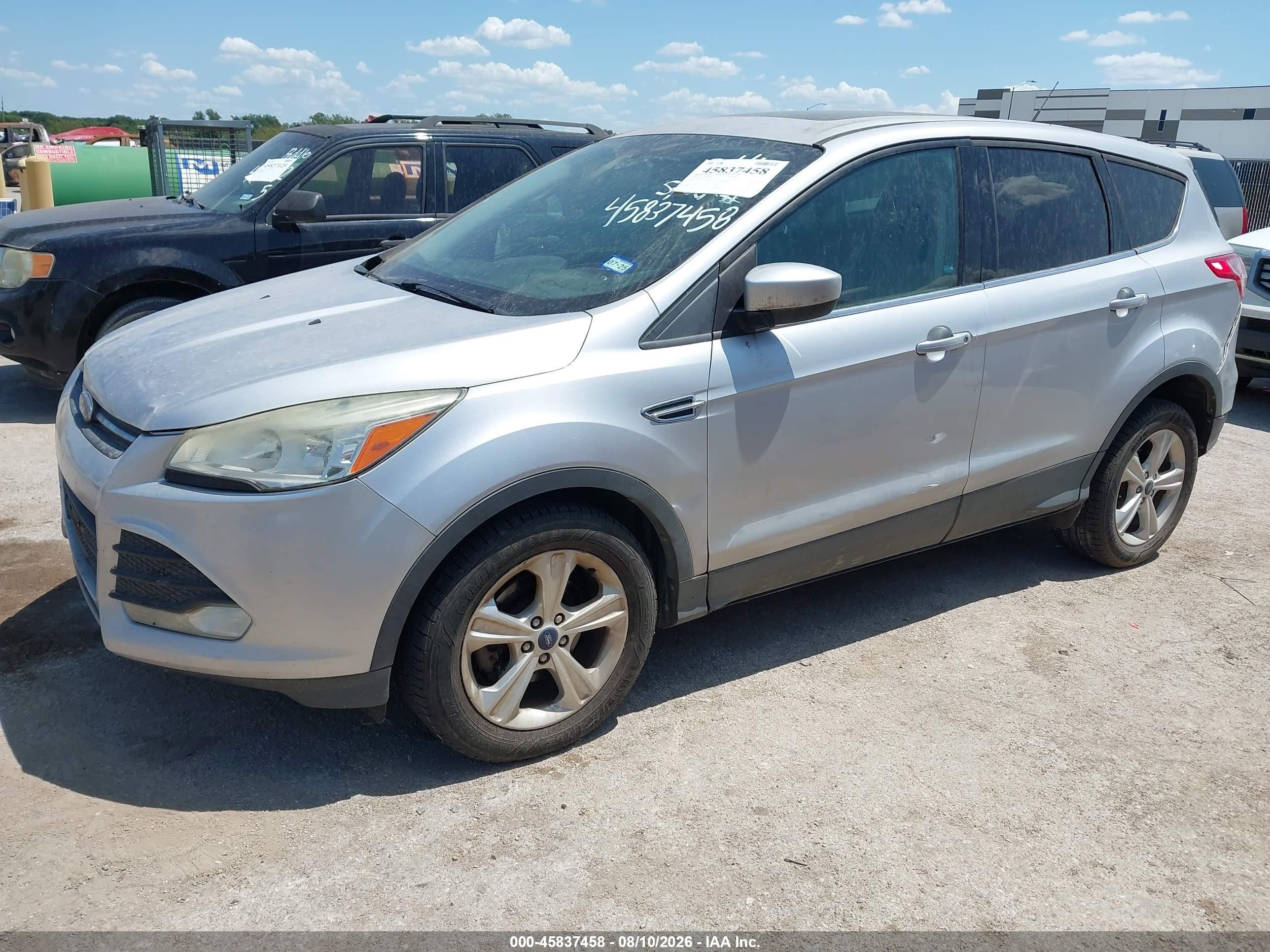 2014 Ford Escape Se Silver vin: 1FMCU0GXXEUB33123