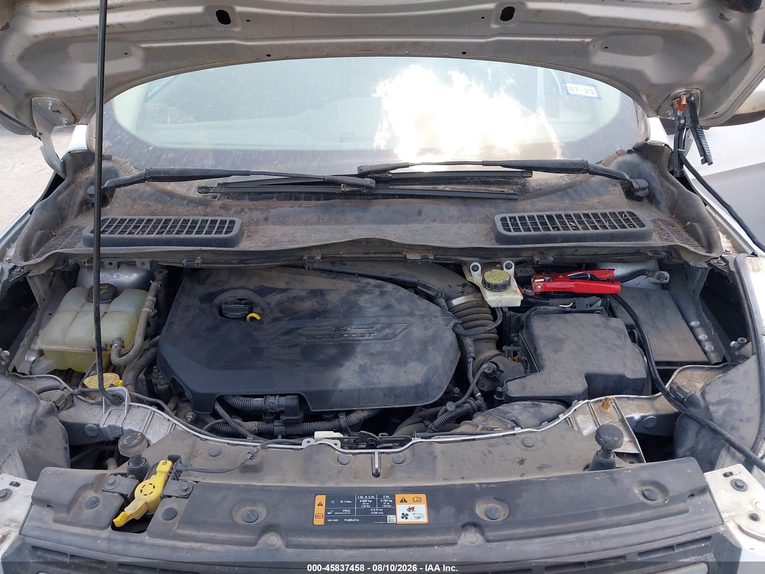 2014 Ford Escape Se Silver vin: 1FMCU0GXXEUB33123