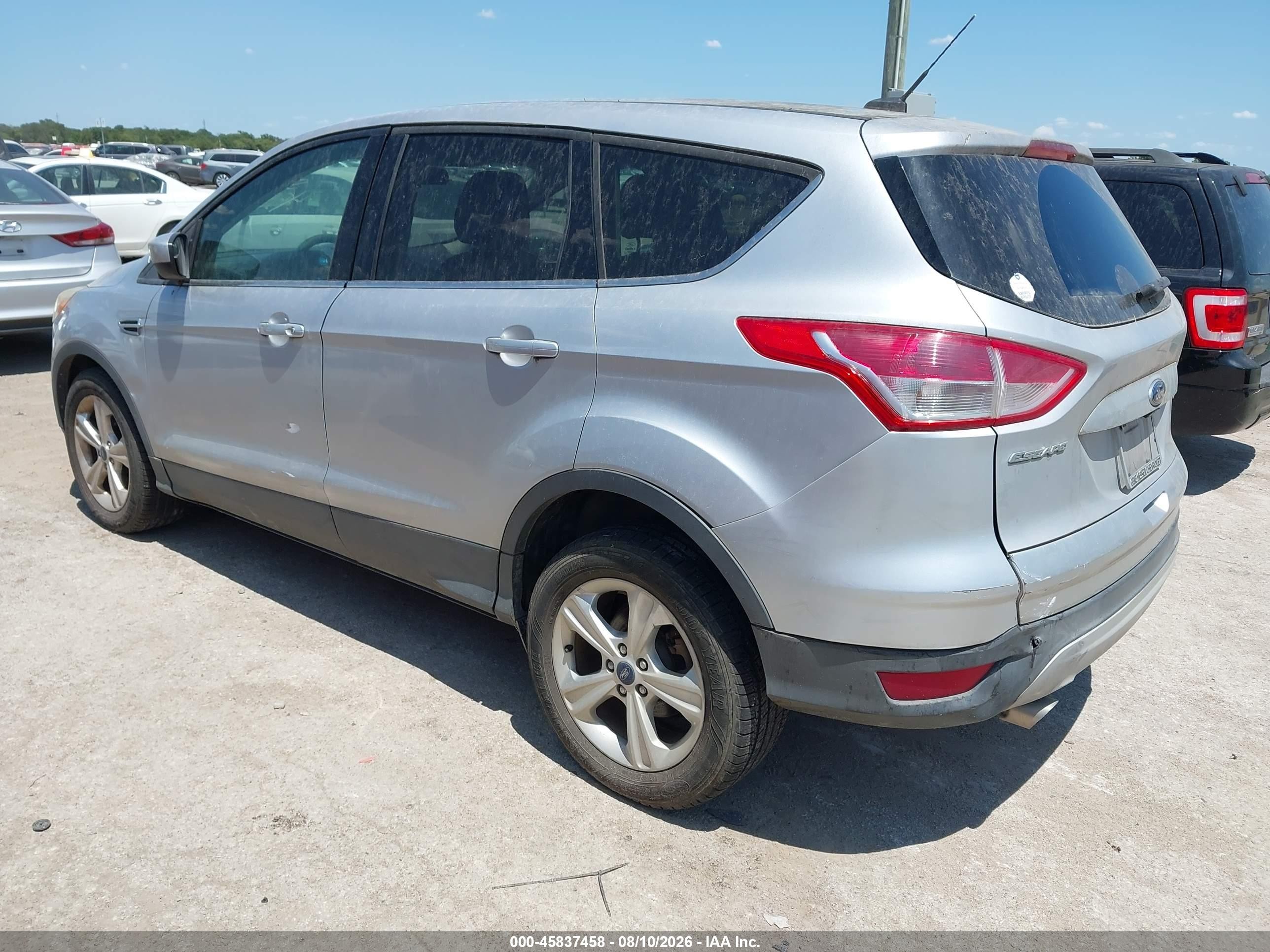 2014 Ford Escape Se Silver vin: 1FMCU0GXXEUB33123