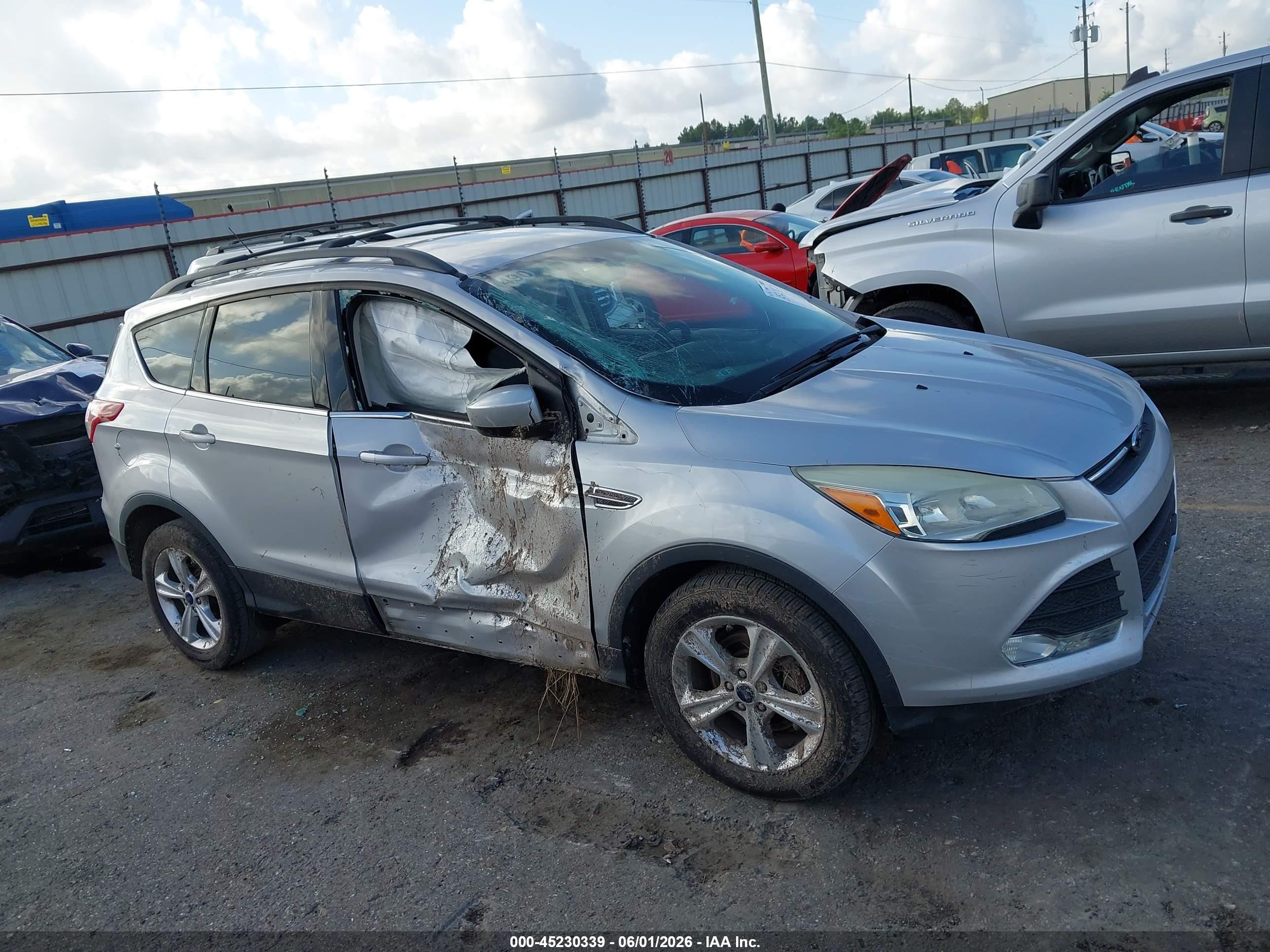 2014 Ford Escape Se Gray vin: 1FMCU0GXXEUB76392