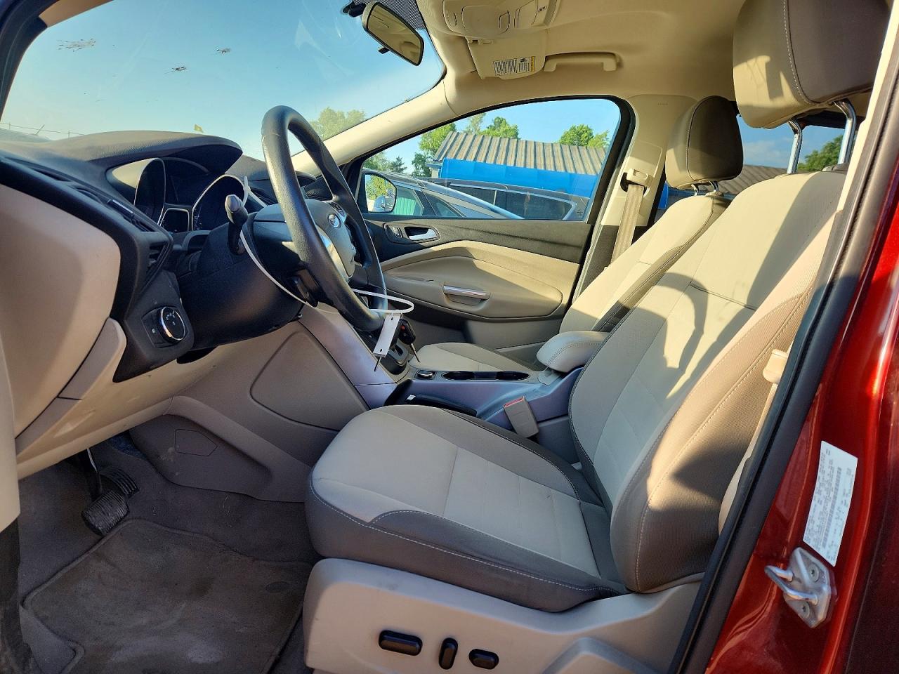 2014 Ford Escape Se Orange vin: 1FMCU0GXXEUC21587
