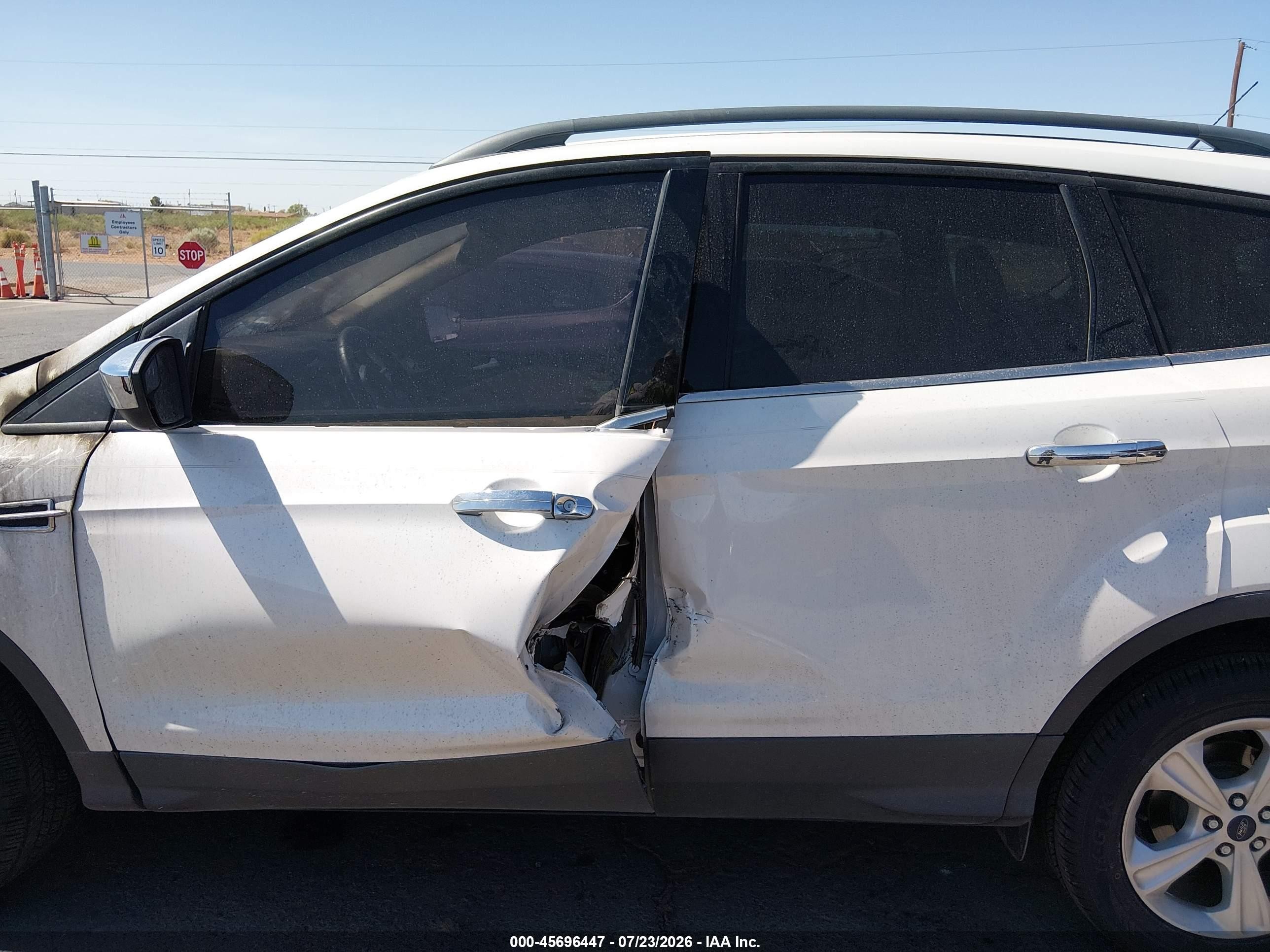 2014 Ford Escape Se White vin: 1FMCU0GXXEUC44626