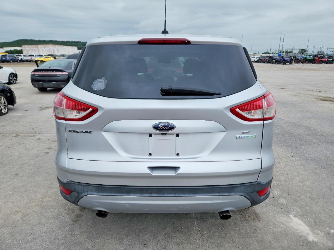 2014 Ford Escape Se Silver vin: 1FMCU0GXXEUD03108