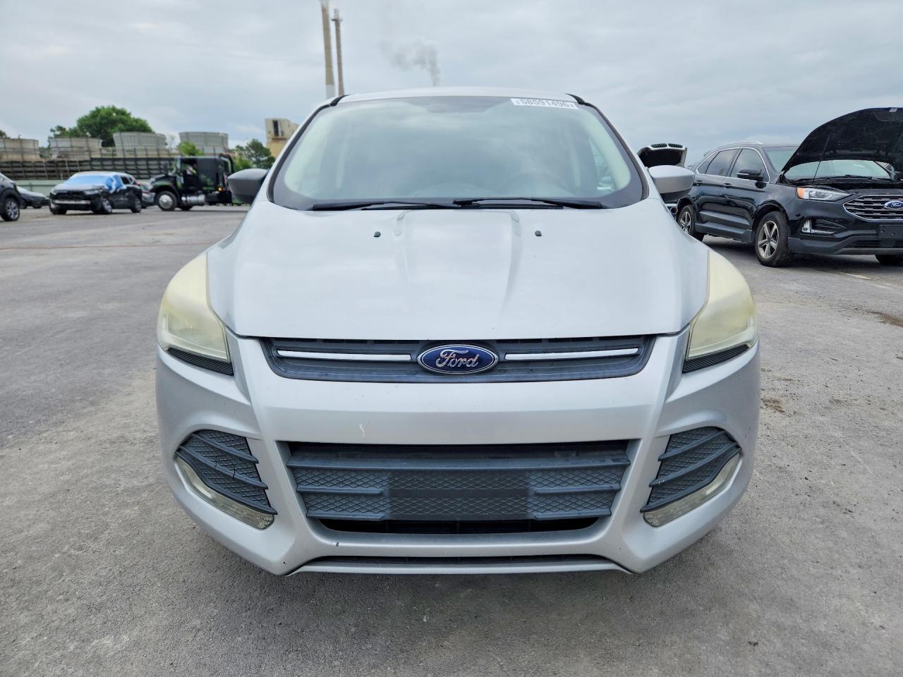 2014 Ford Escape Se Silver vin: 1FMCU0GXXEUD03108
