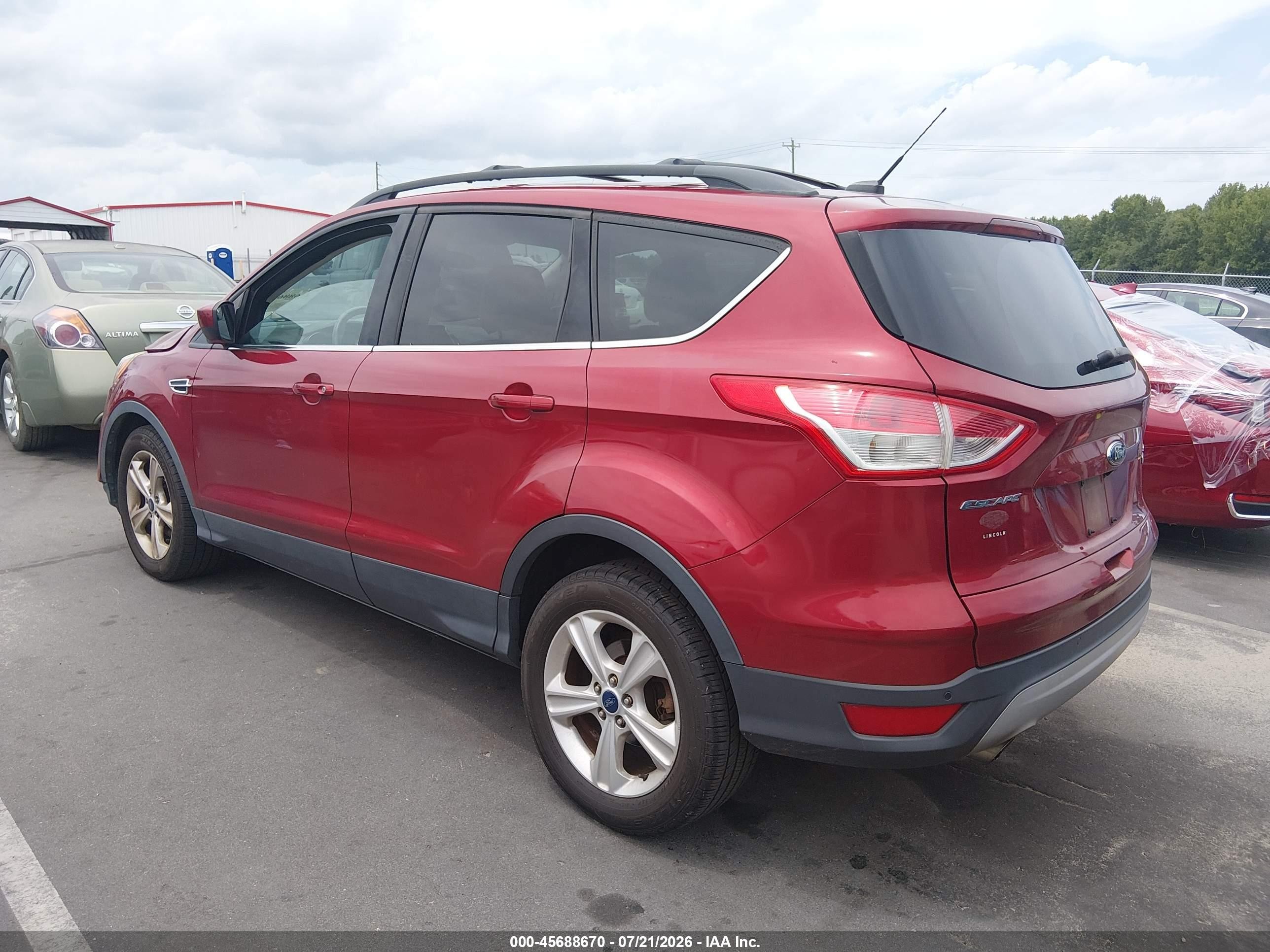 2014 Ford Escape Se Red vin: 1FMCU0GXXEUD06171