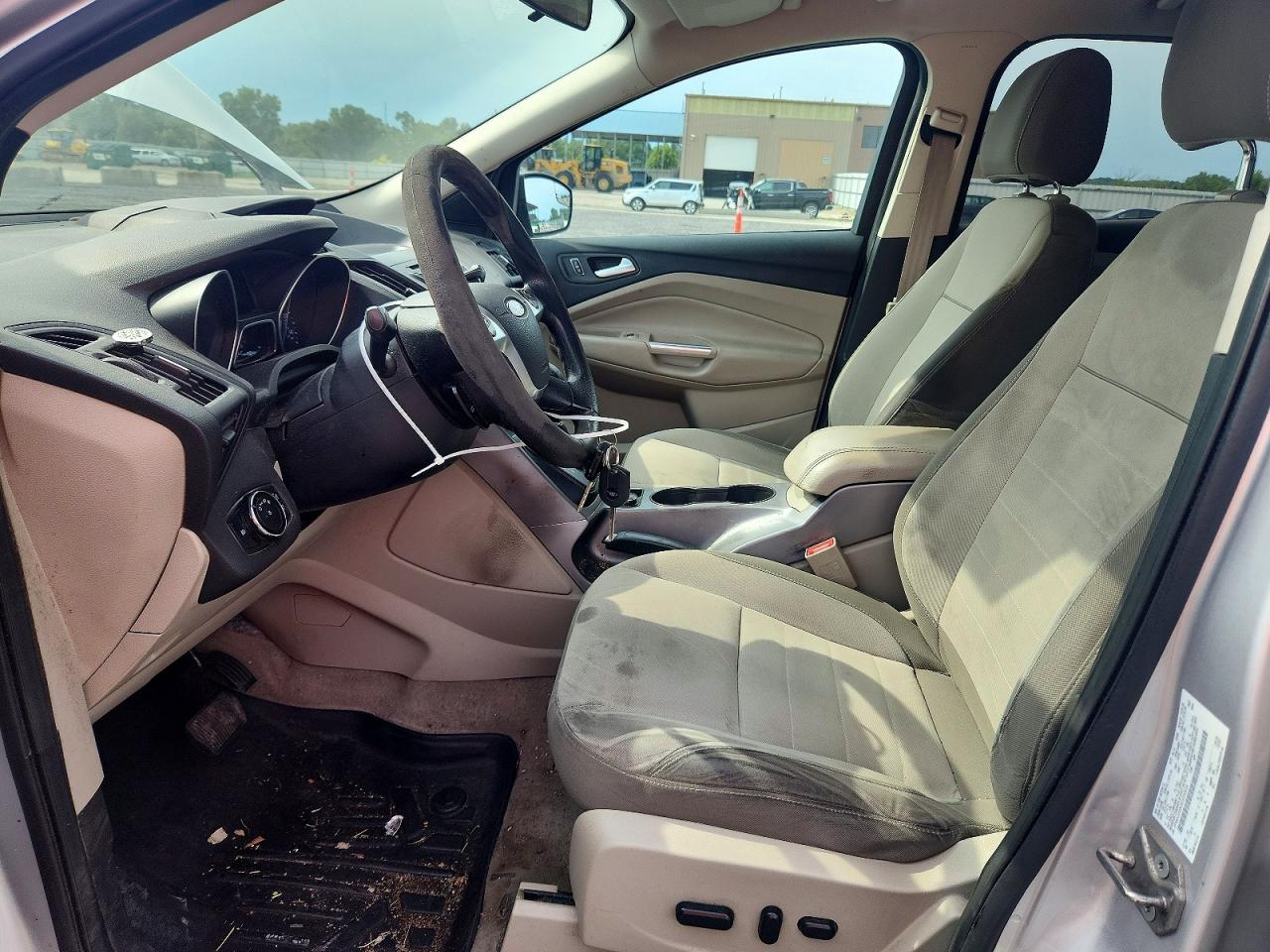 2014 Ford Escape Se Silver vin: 1FMCU0GXXEUD33032