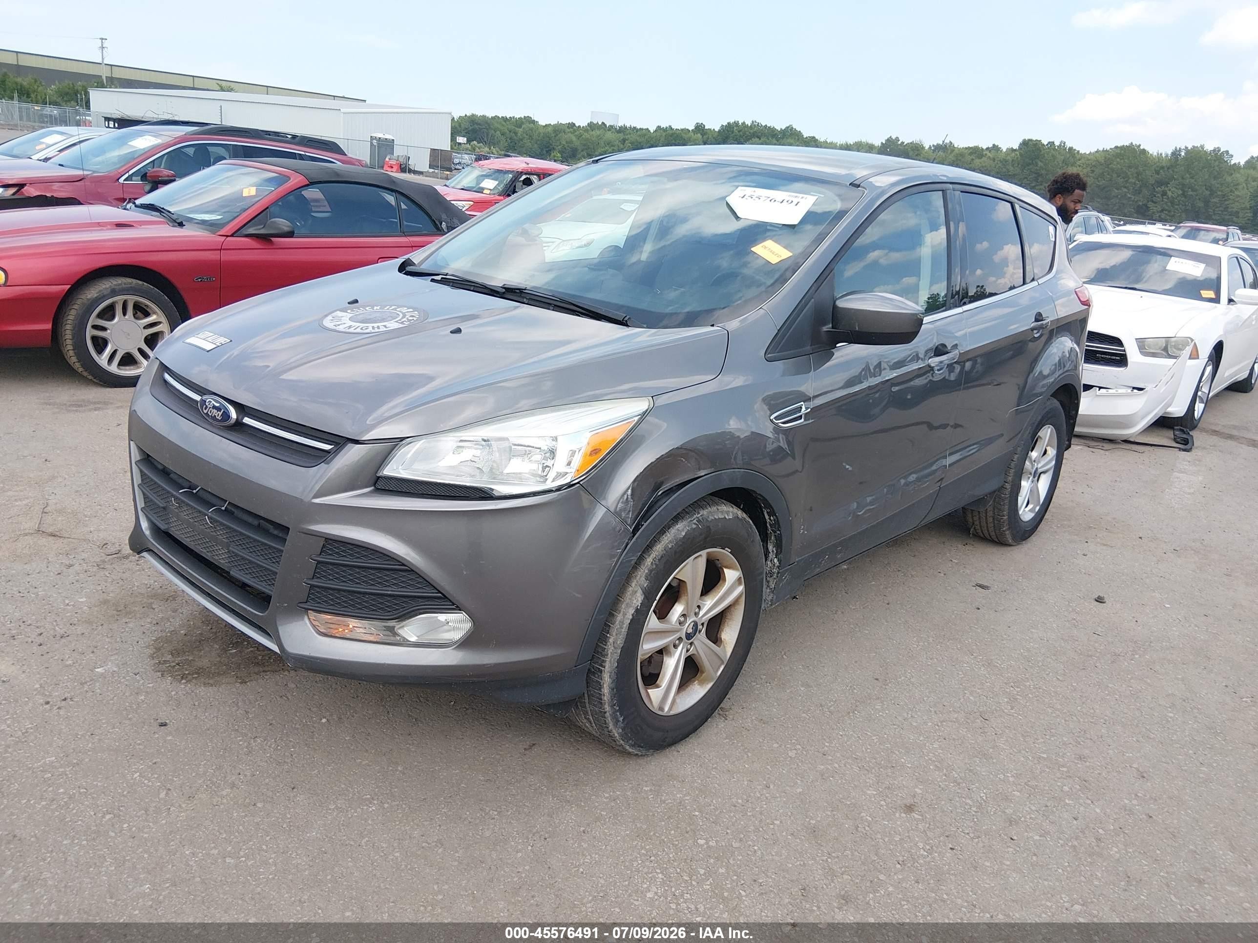 2014 Ford Escape Se Серый vin: 1FMCU0GXXEUD99466