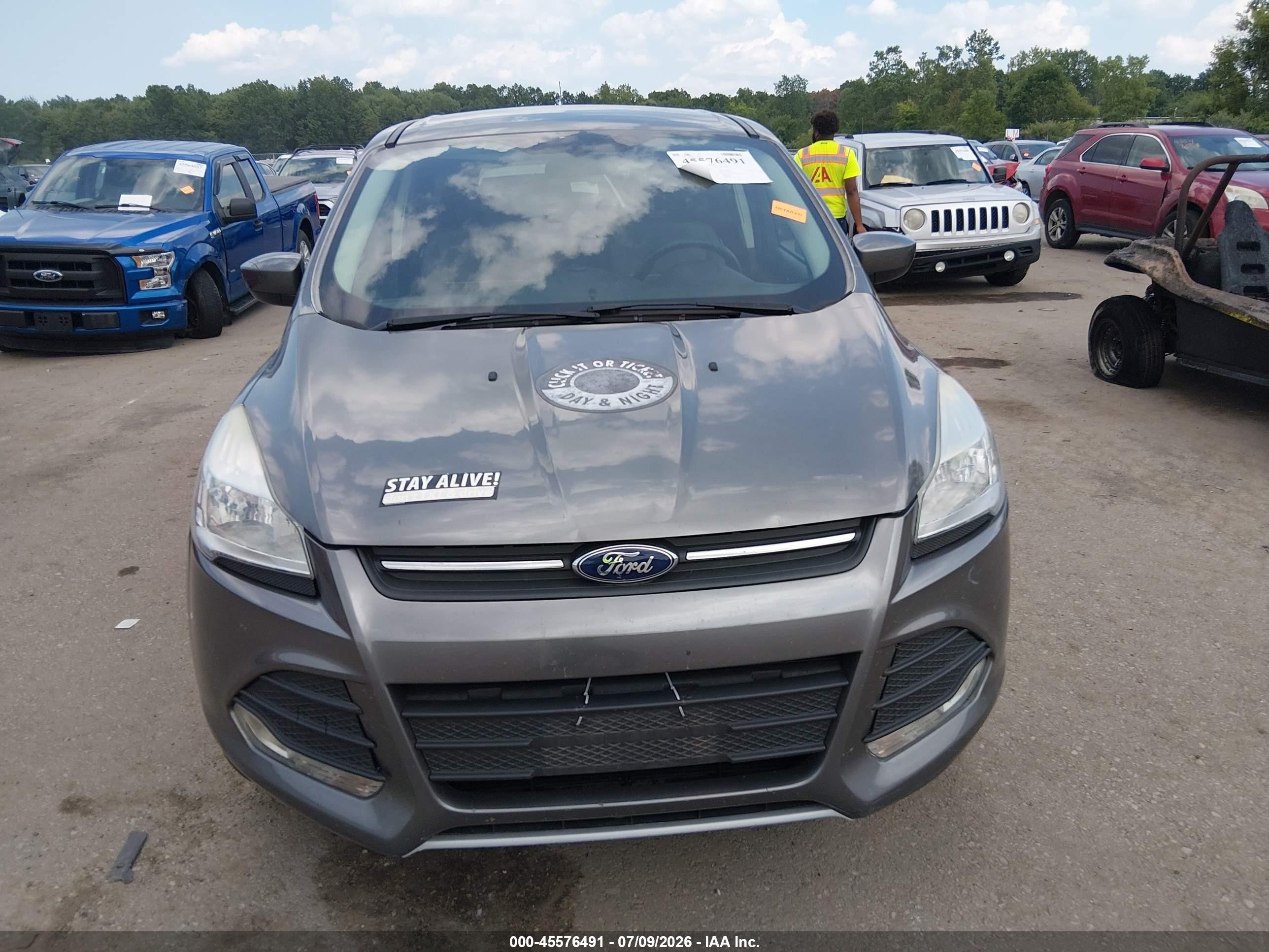 2014 Ford Escape Se Серый vin: 1FMCU0GXXEUD99466