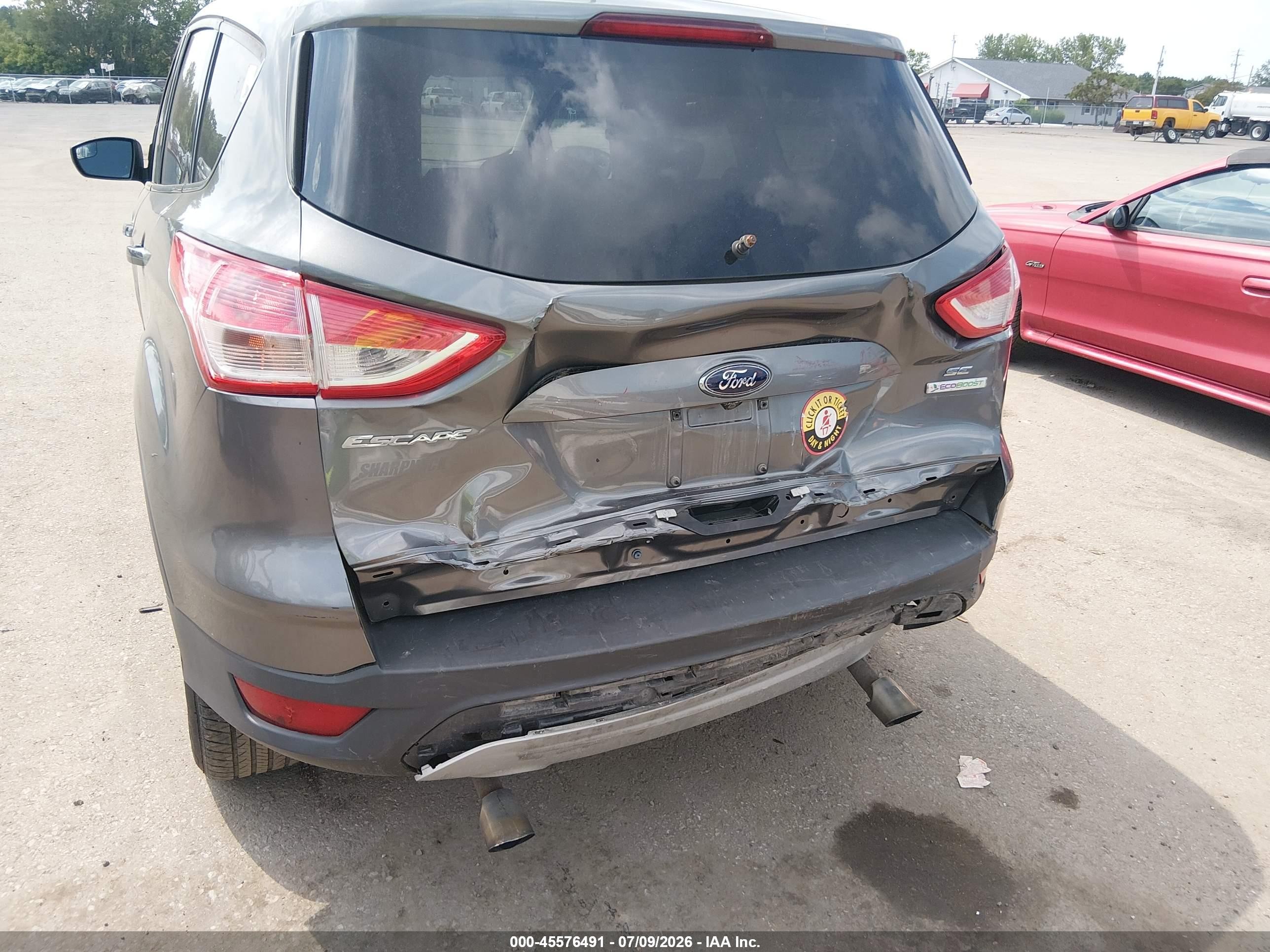 2014 Ford Escape Se Серый vin: 1FMCU0GXXEUD99466