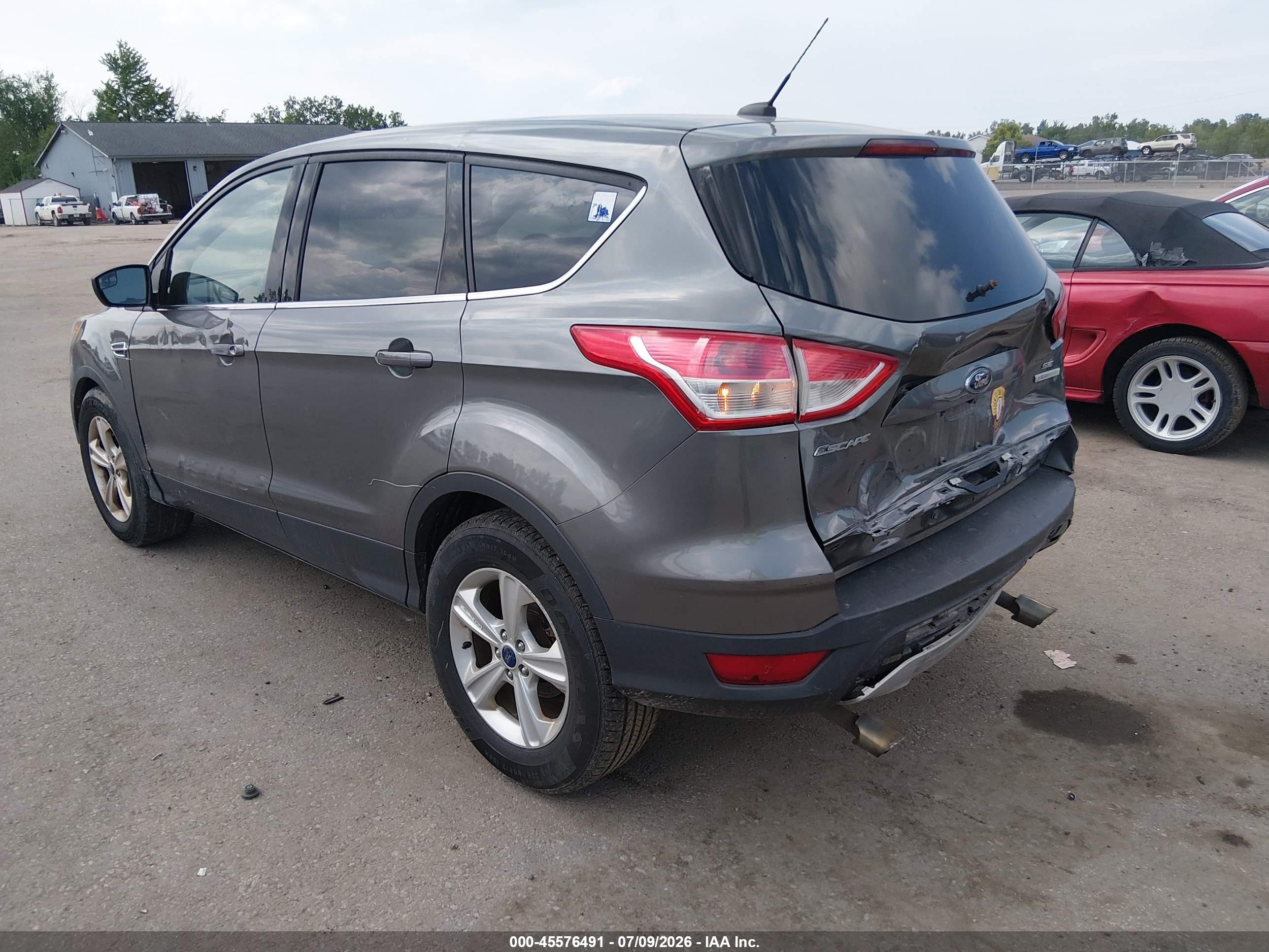 2014 Ford Escape Se Серый vin: 1FMCU0GXXEUD99466