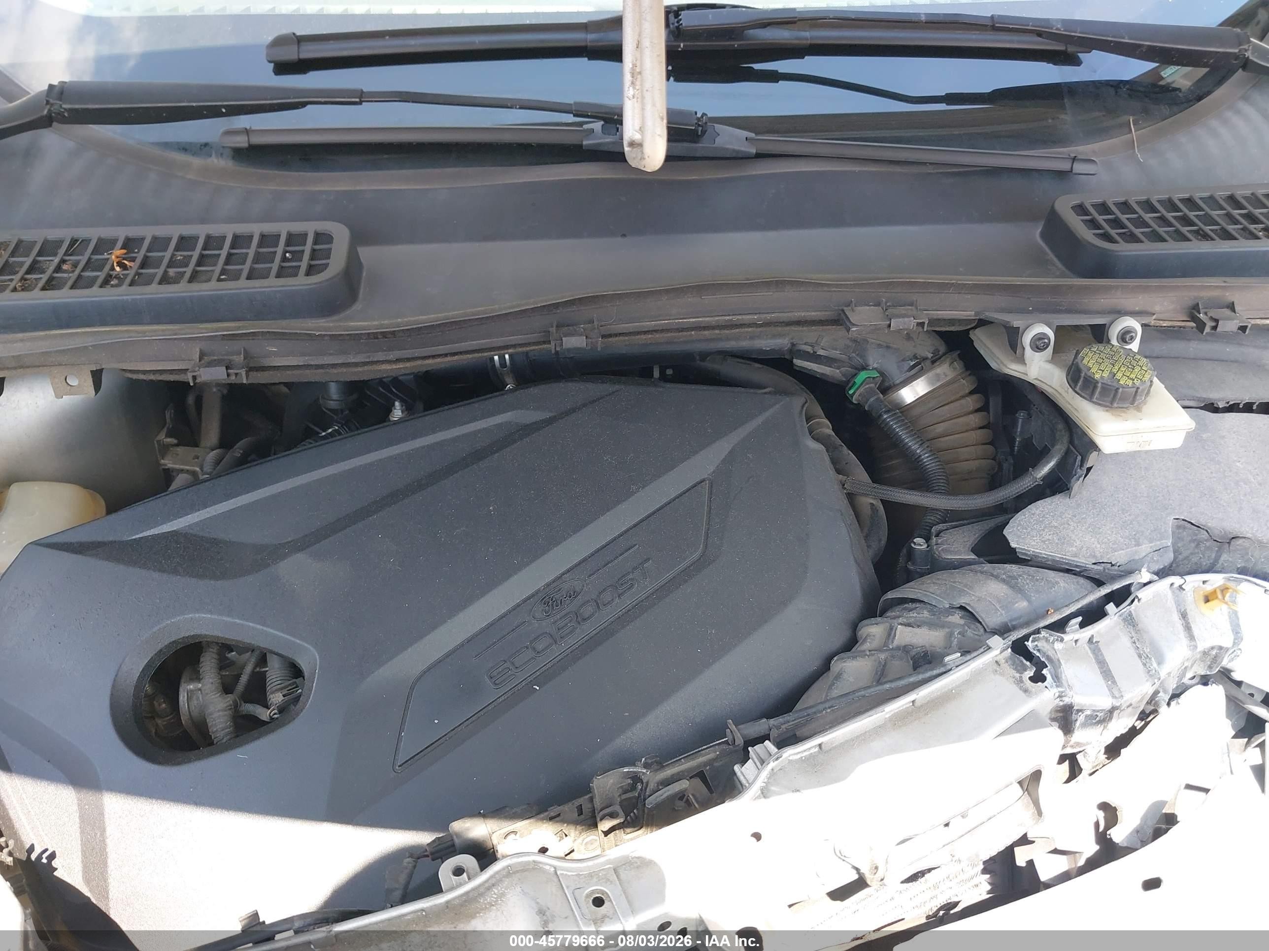 2014 Ford Escape Se Silver vin: 1FMCU0GXXEUE56538