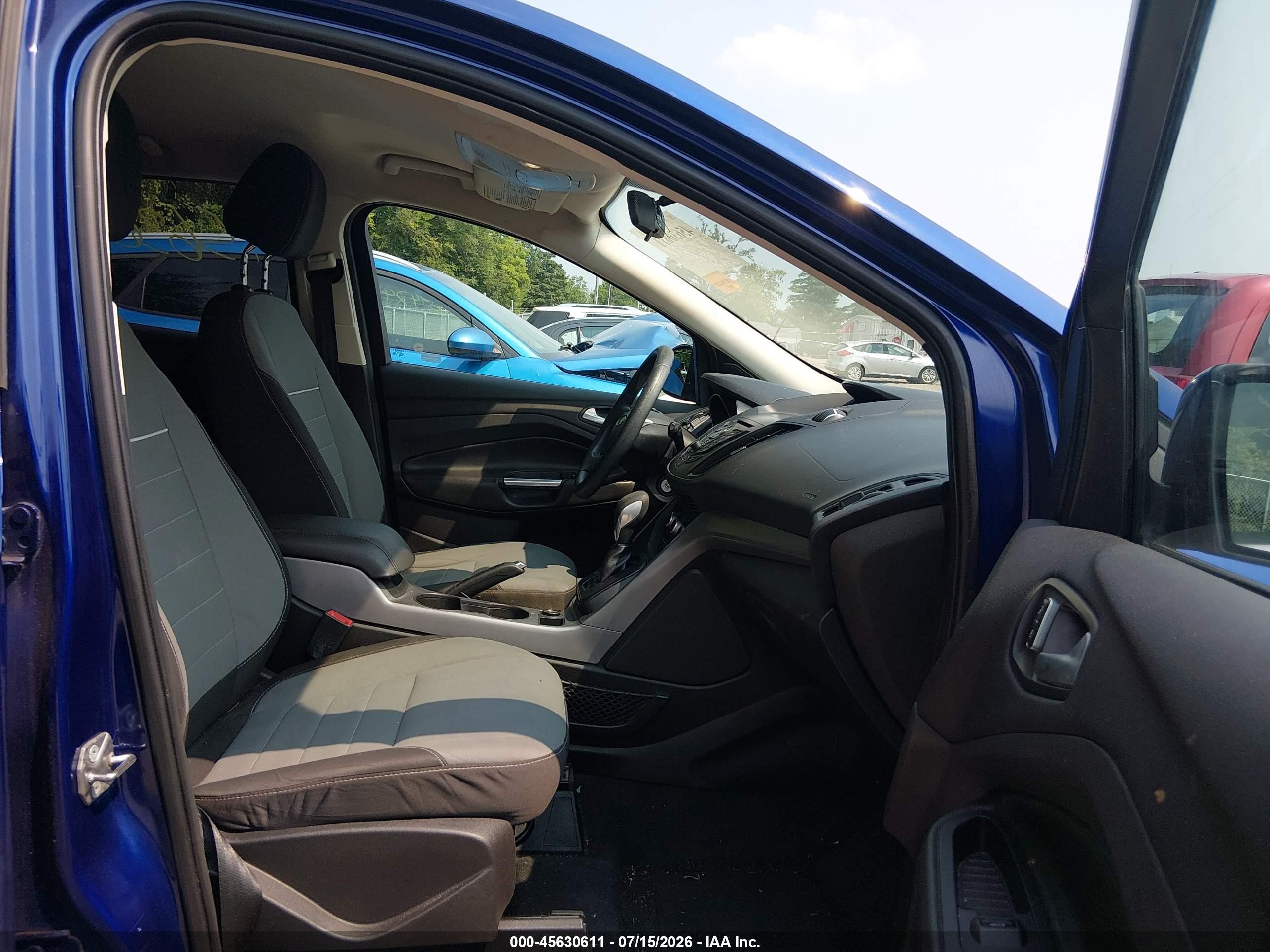 2015 Ford Escape Se Blue vin: 1FMCU0GXXFUB68696