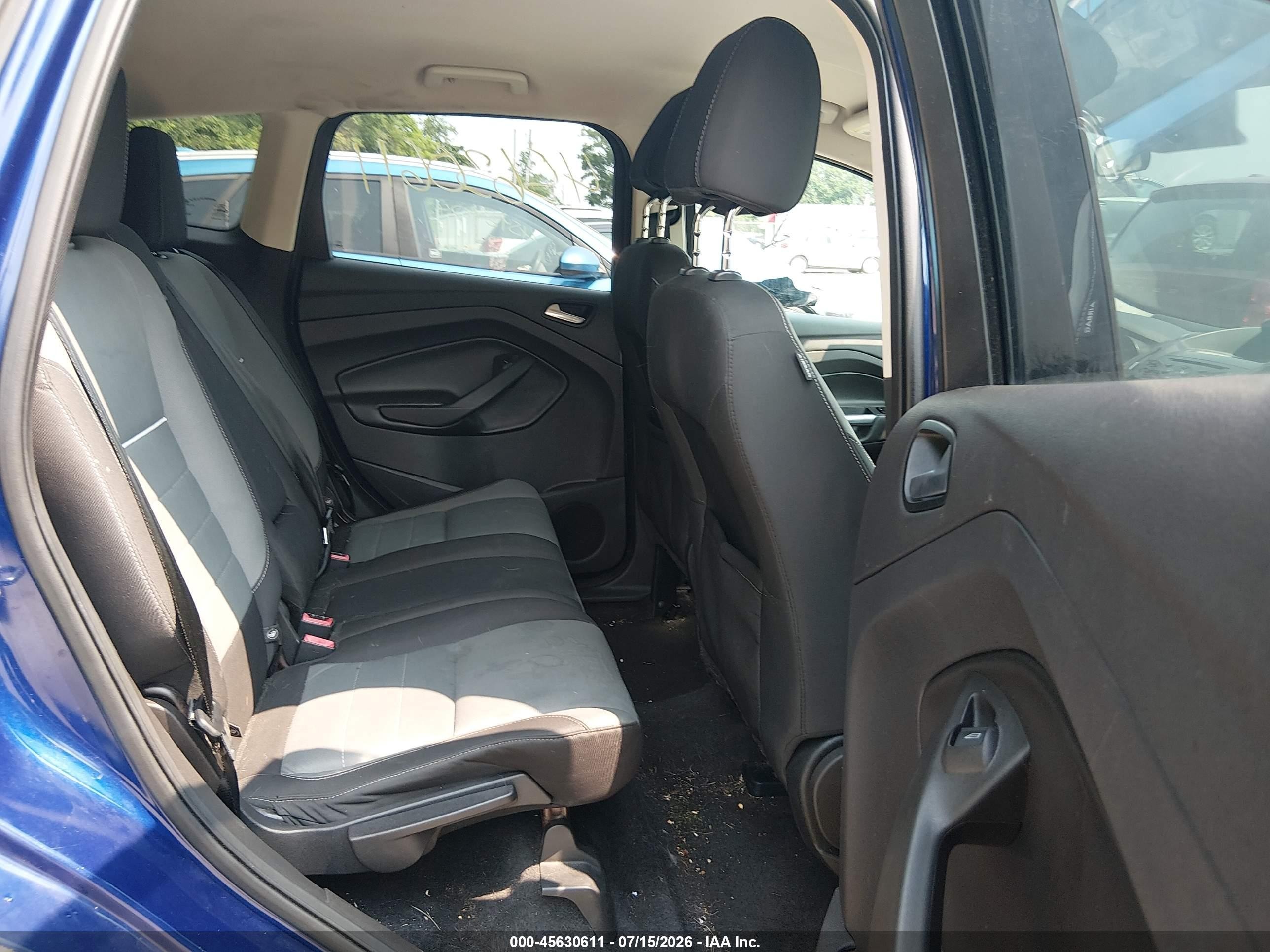 2015 Ford Escape Se Blue vin: 1FMCU0GXXFUB68696