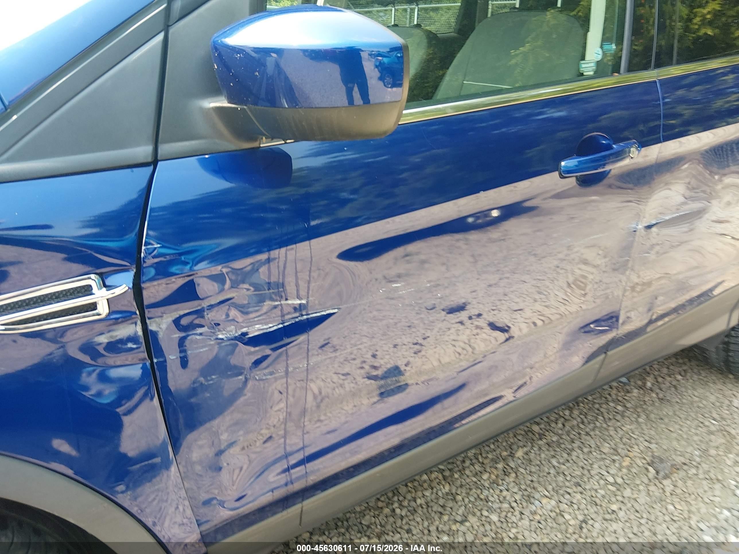 2015 Ford Escape Se Blue vin: 1FMCU0GXXFUB68696
