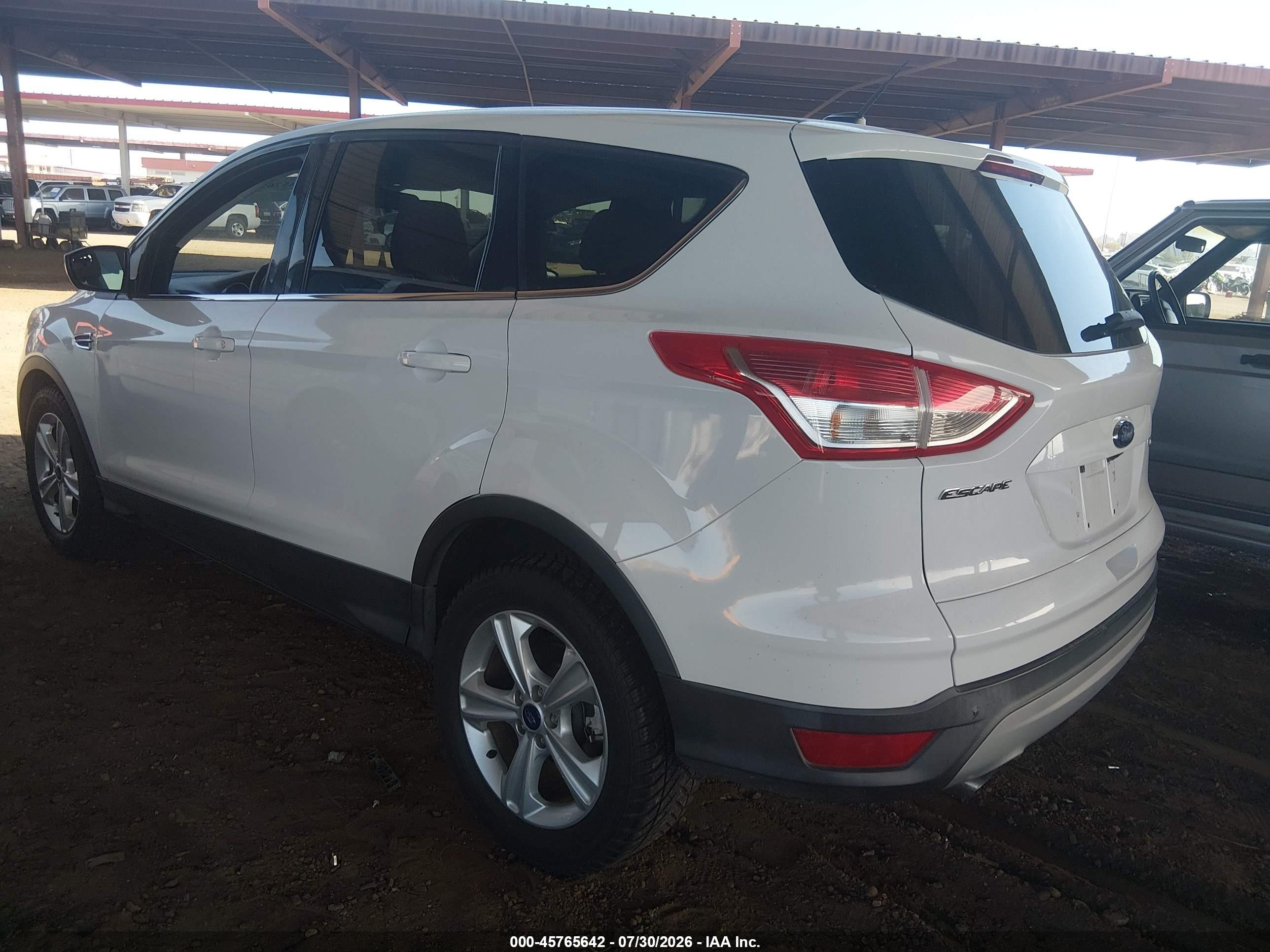 2015 Ford Escape Se White vin: 1FMCU0GXXFUB81609