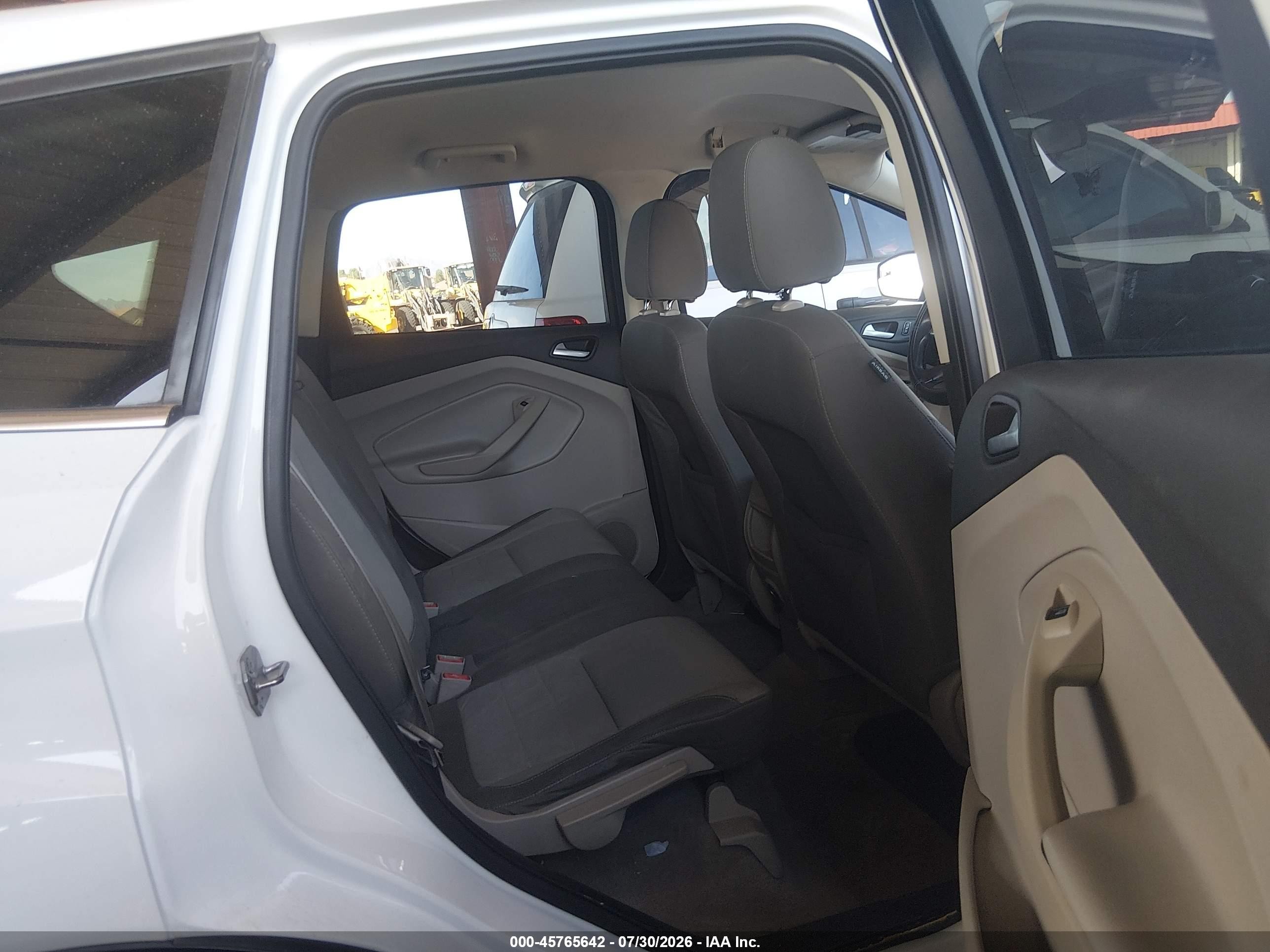 2015 Ford Escape Se White vin: 1FMCU0GXXFUB81609