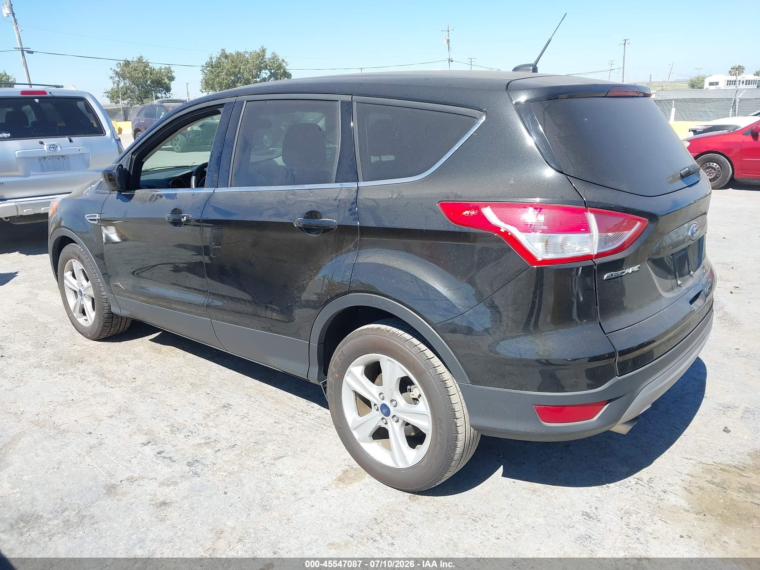 2015 Ford Escape Se Black vin: 1FMCU0GXXFUB95896