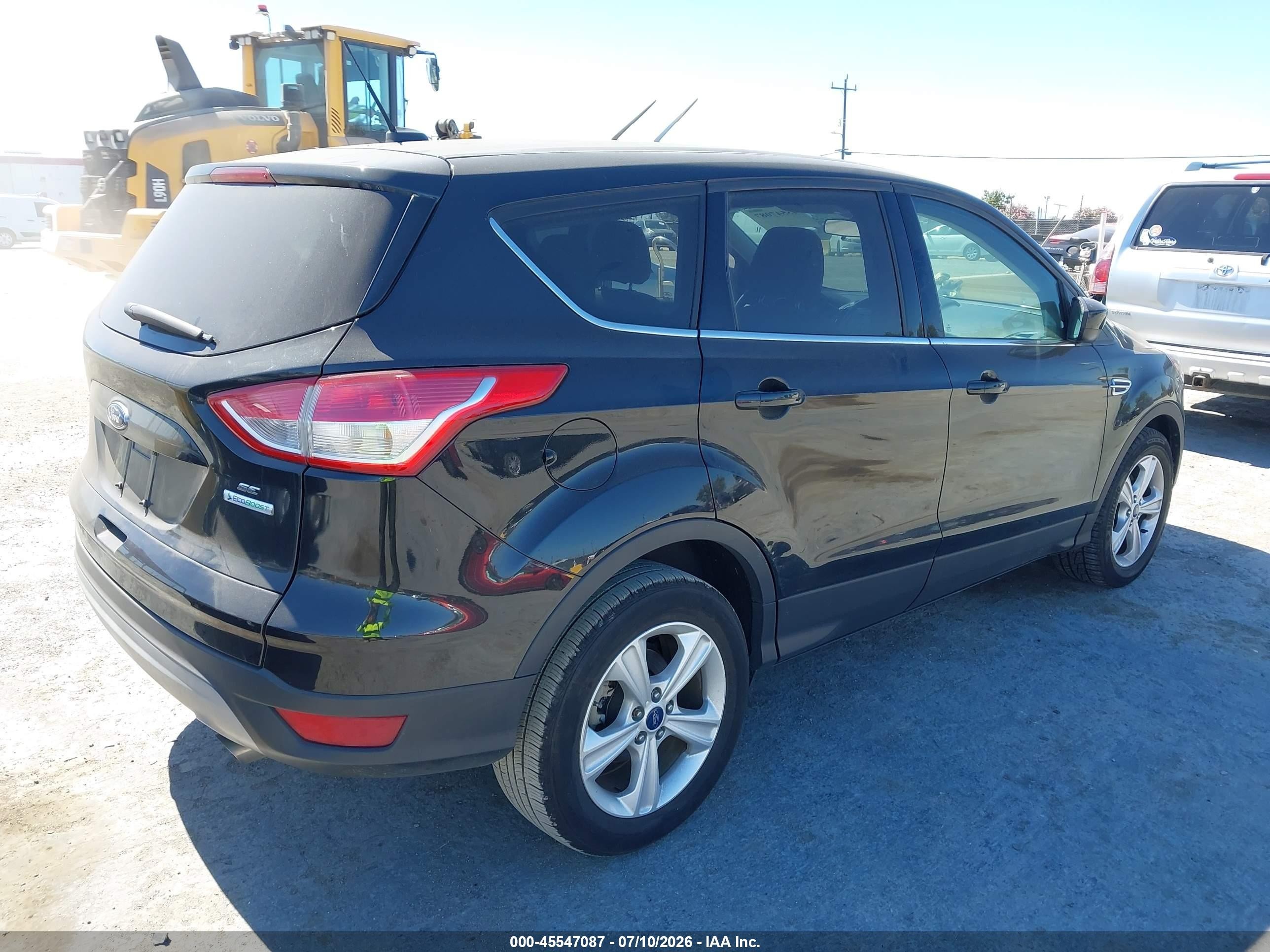 2015 Ford Escape Se Black vin: 1FMCU0GXXFUB95896
