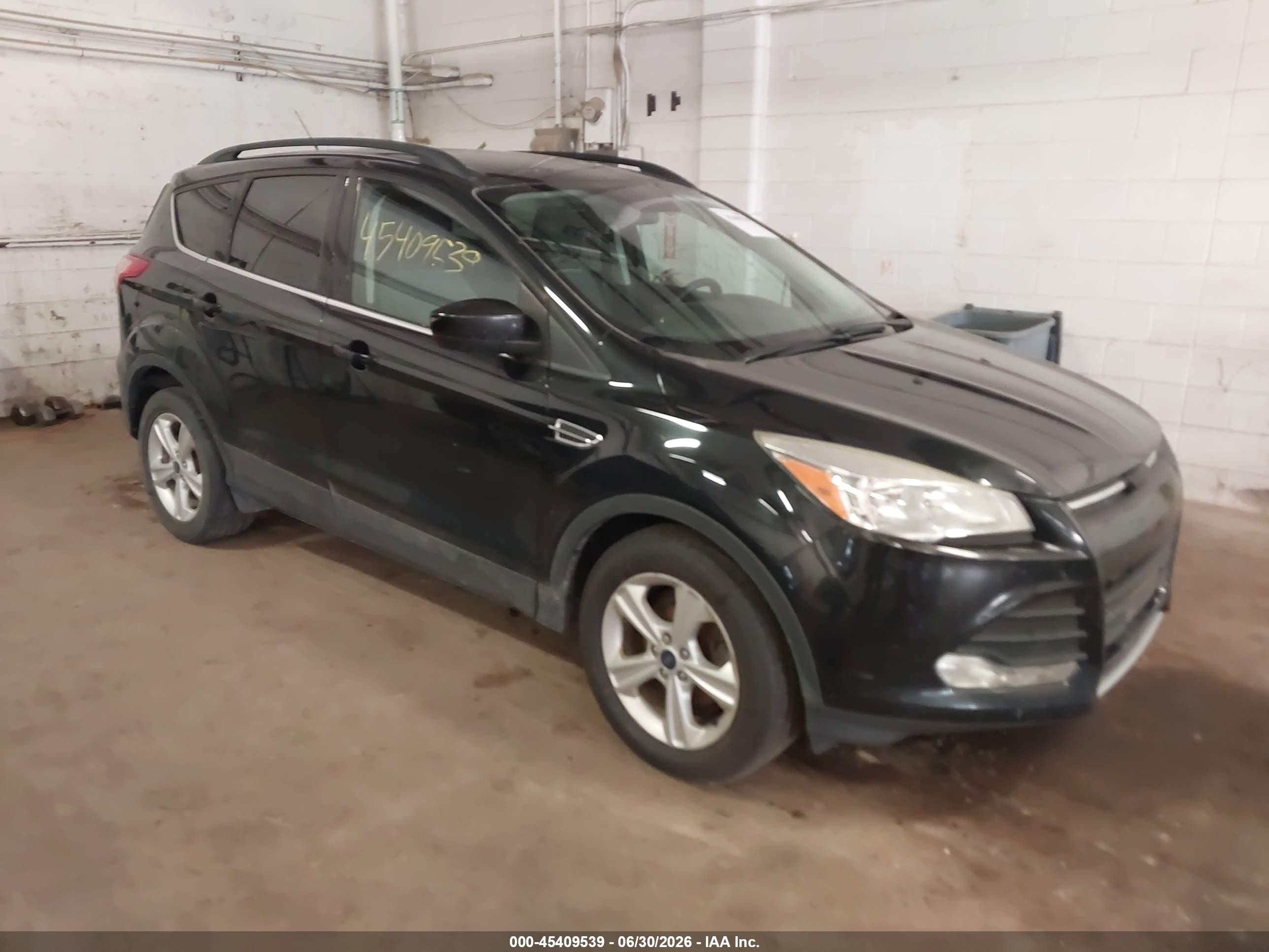 2015 Ford Escape Se Black vin: 1FMCU0GXXFUC09022