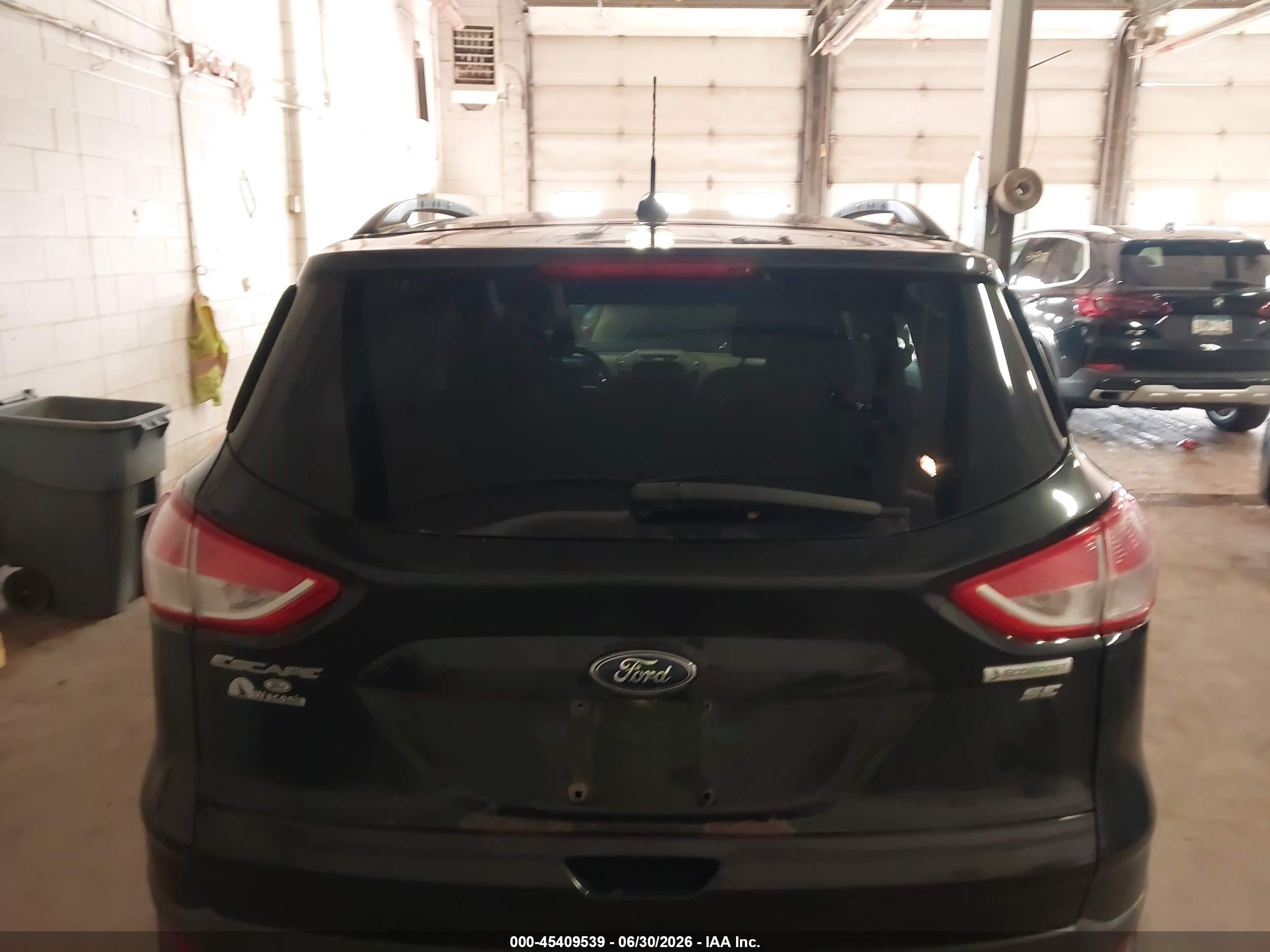 2015 Ford Escape Se Black vin: 1FMCU0GXXFUC09022