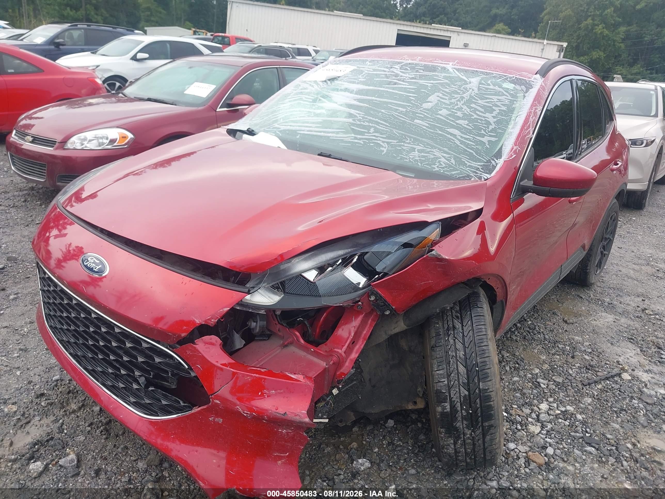 2021 Ford Escape Sel Red vin: 1FMCU0H62MUA31044