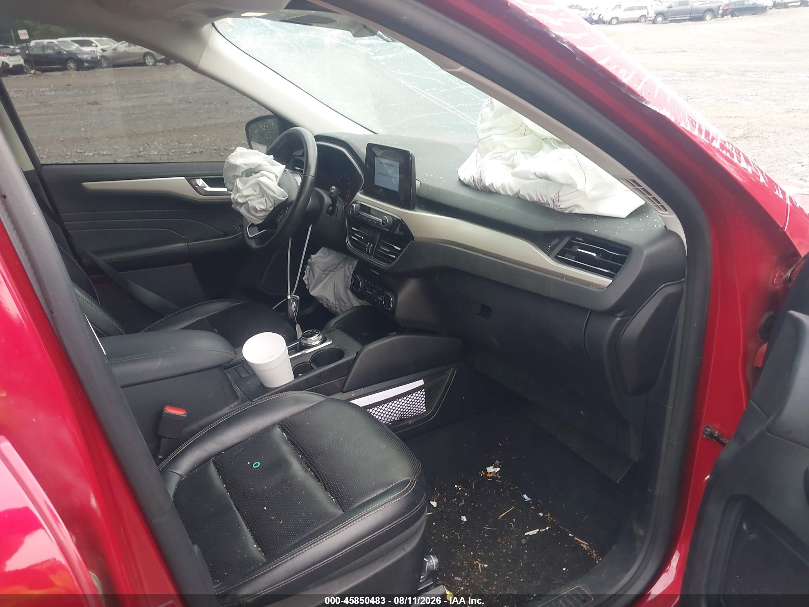 2021 Ford Escape Sel Red vin: 1FMCU0H62MUA31044