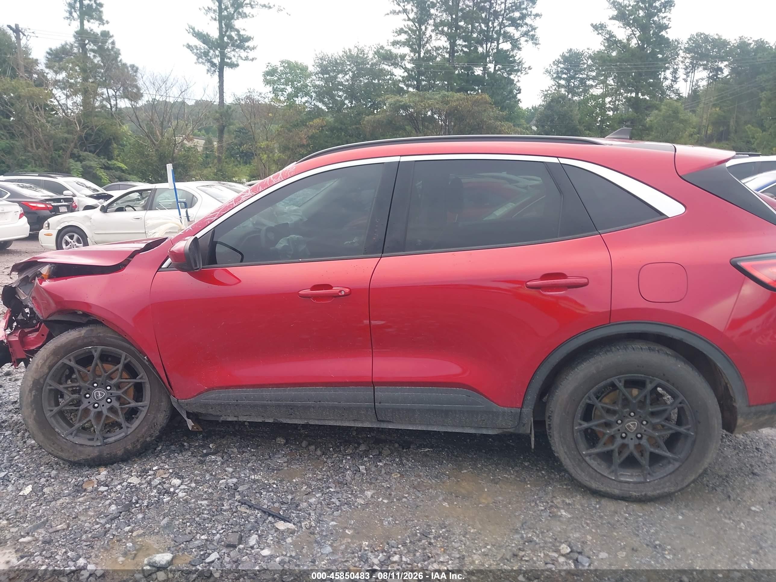 2021 Ford Escape Sel Red vin: 1FMCU0H62MUA31044
