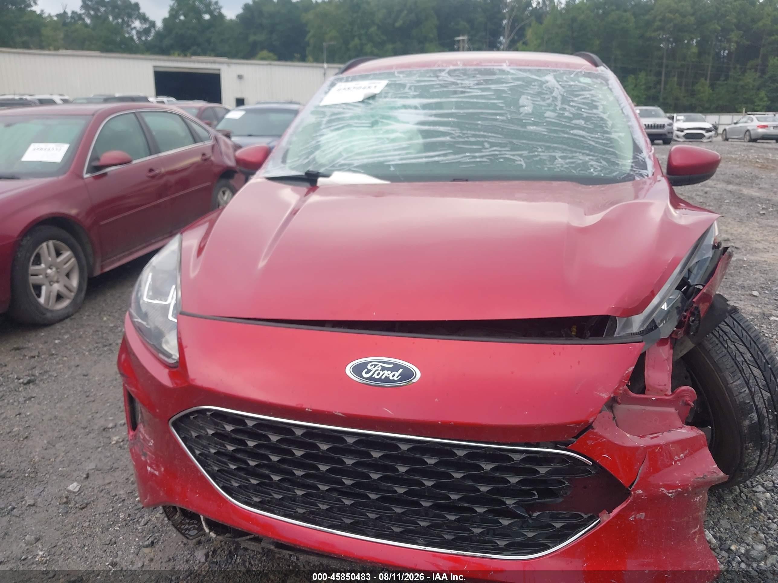 2021 Ford Escape Sel Red vin: 1FMCU0H62MUA31044