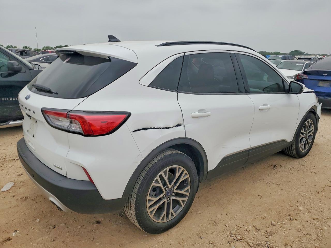 2020 Ford Escape Sel White vin: 1FMCU0H65LUA75375