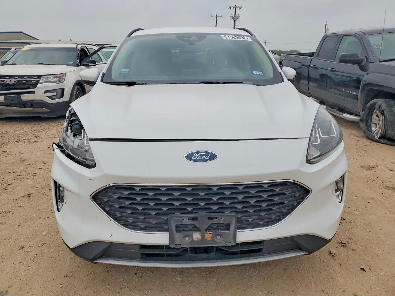 2020 Ford Escape Sel White vin: 1FMCU0H65LUA75375