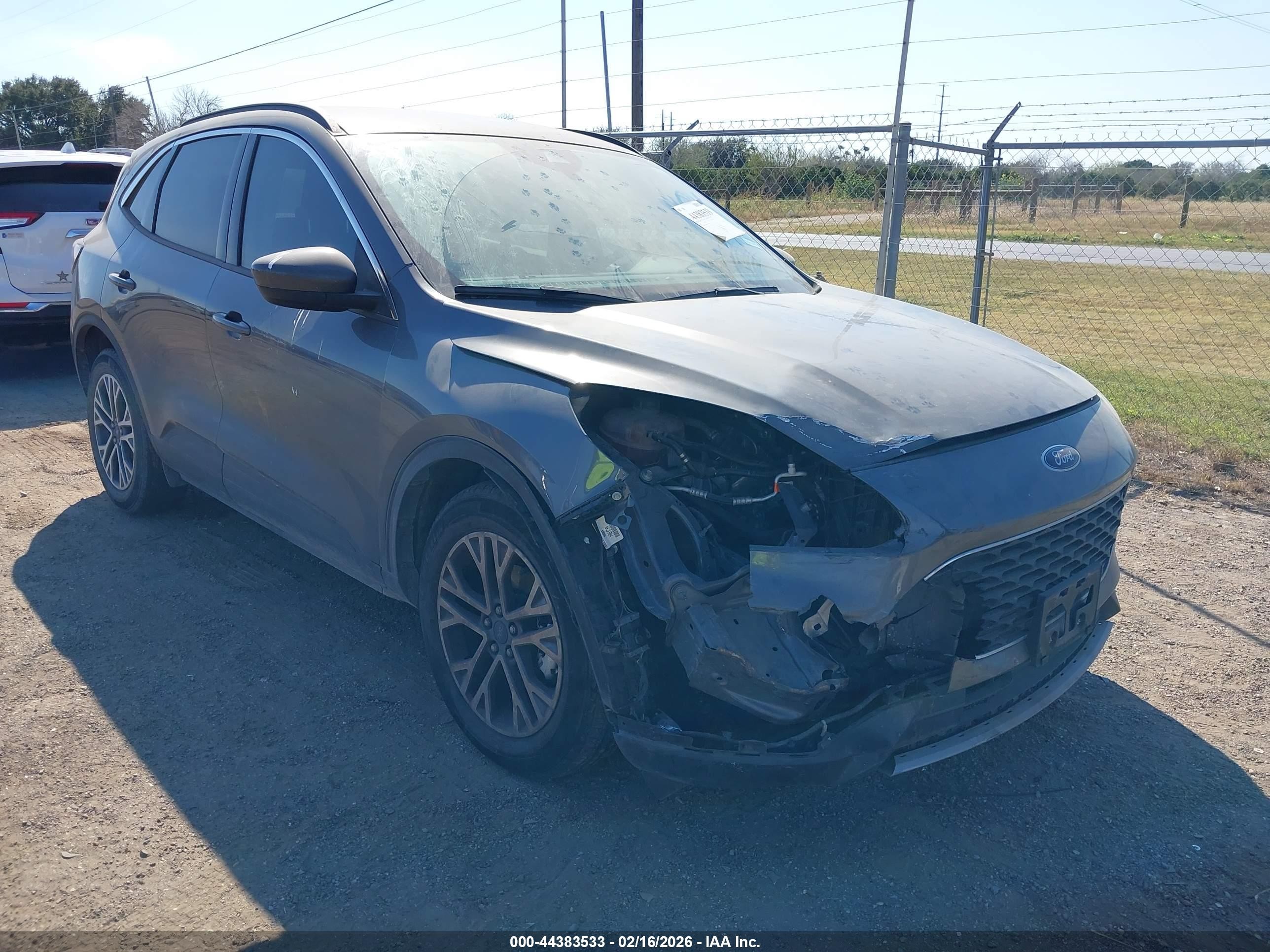 2022 Ford Escape Sel Серый vin: 1FMCU0H66NUA88266
