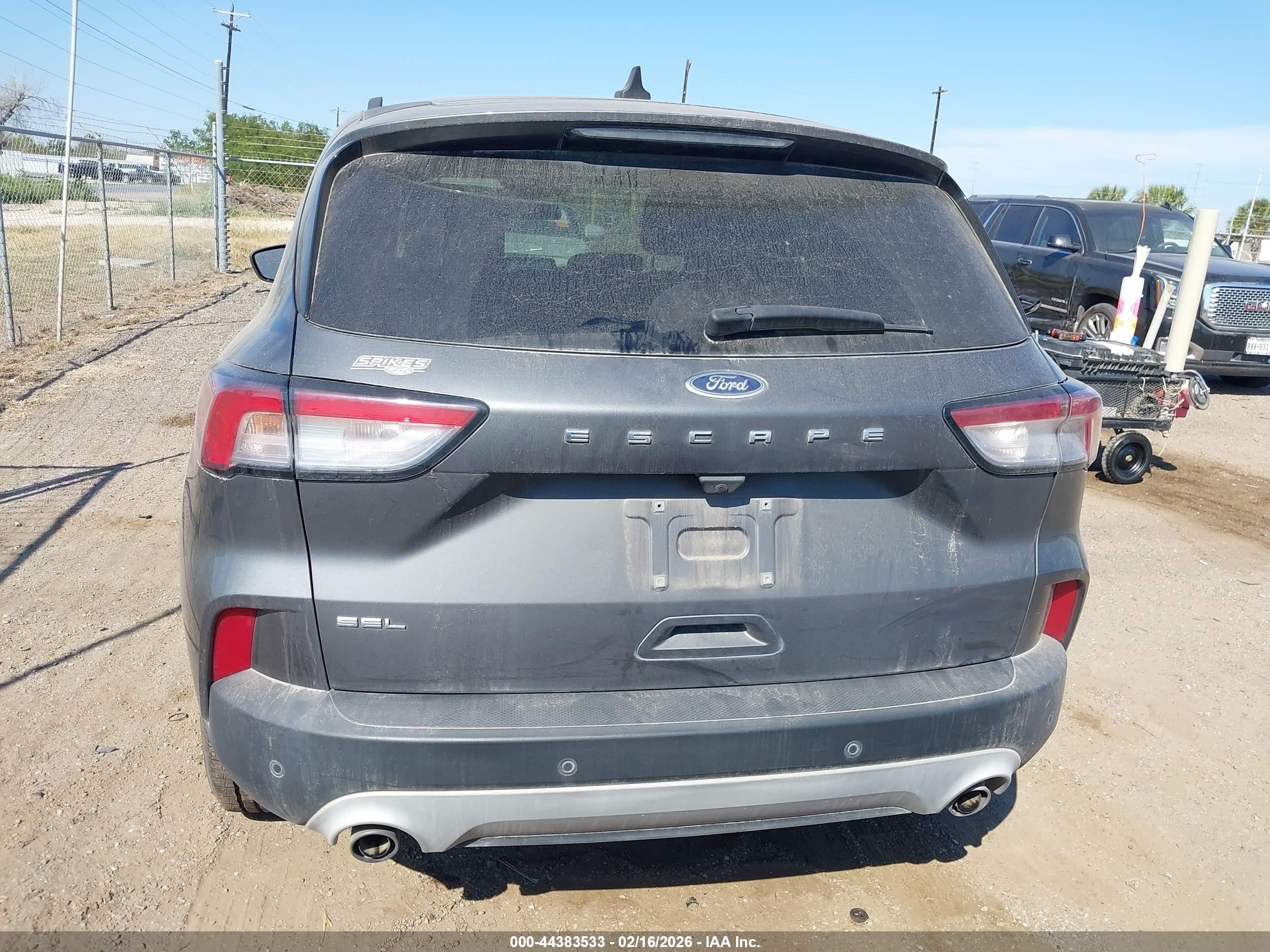 2022 Ford Escape Sel Серый vin: 1FMCU0H66NUA88266