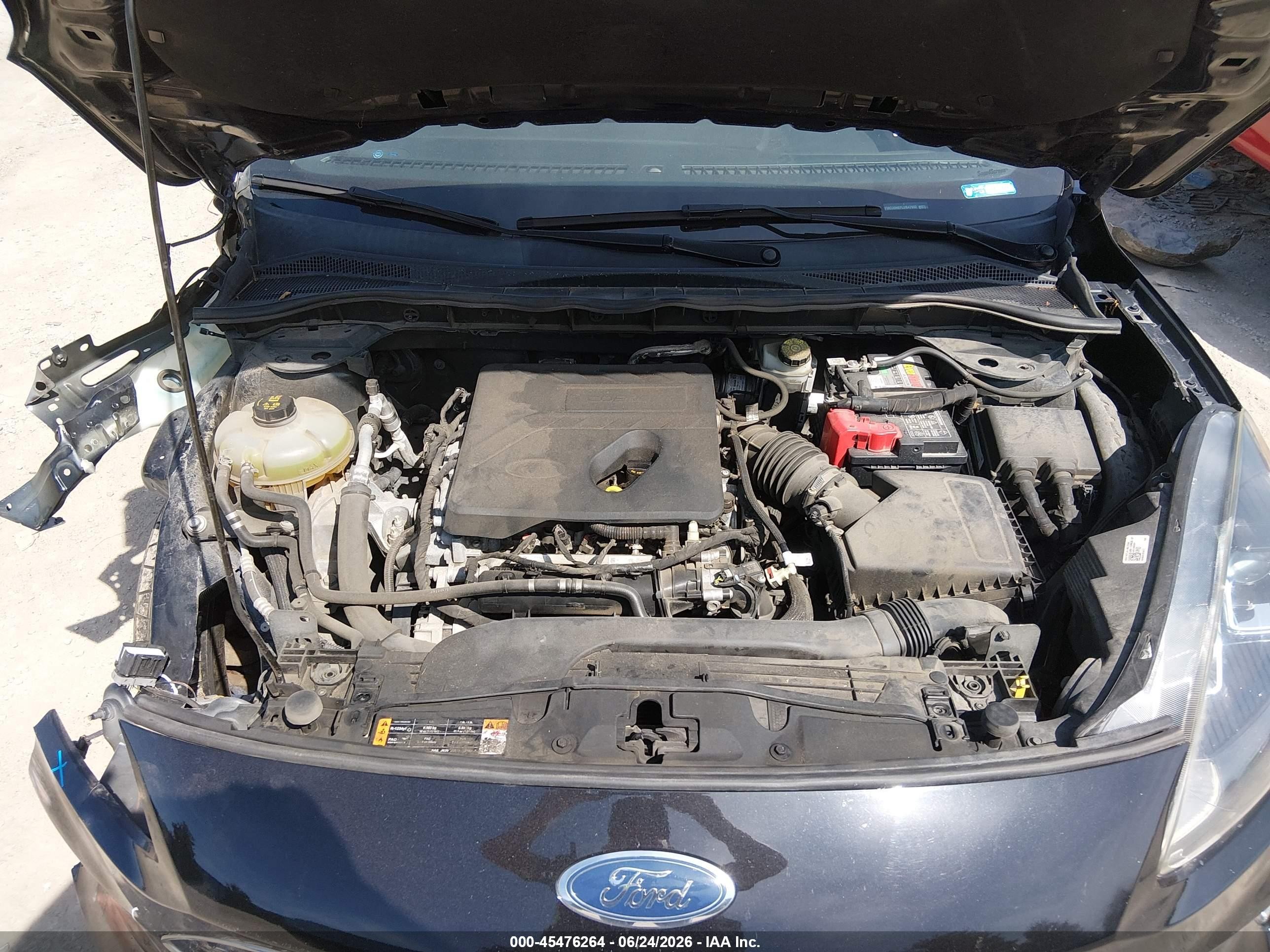 2020 Ford Escape Sel Черный vin: 1FMCU0H67LUB47032