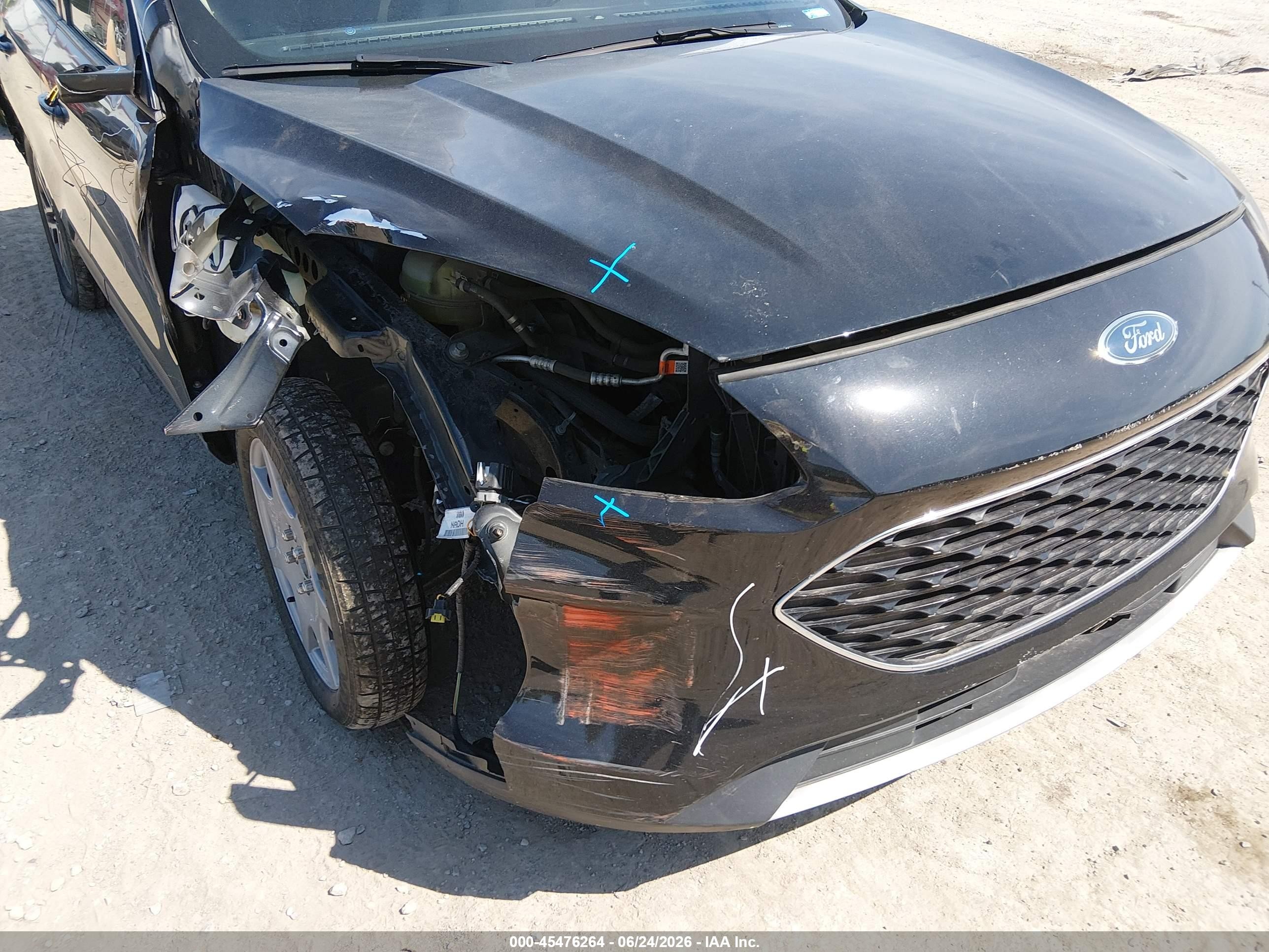 2020 Ford Escape Sel Черный vin: 1FMCU0H67LUB47032